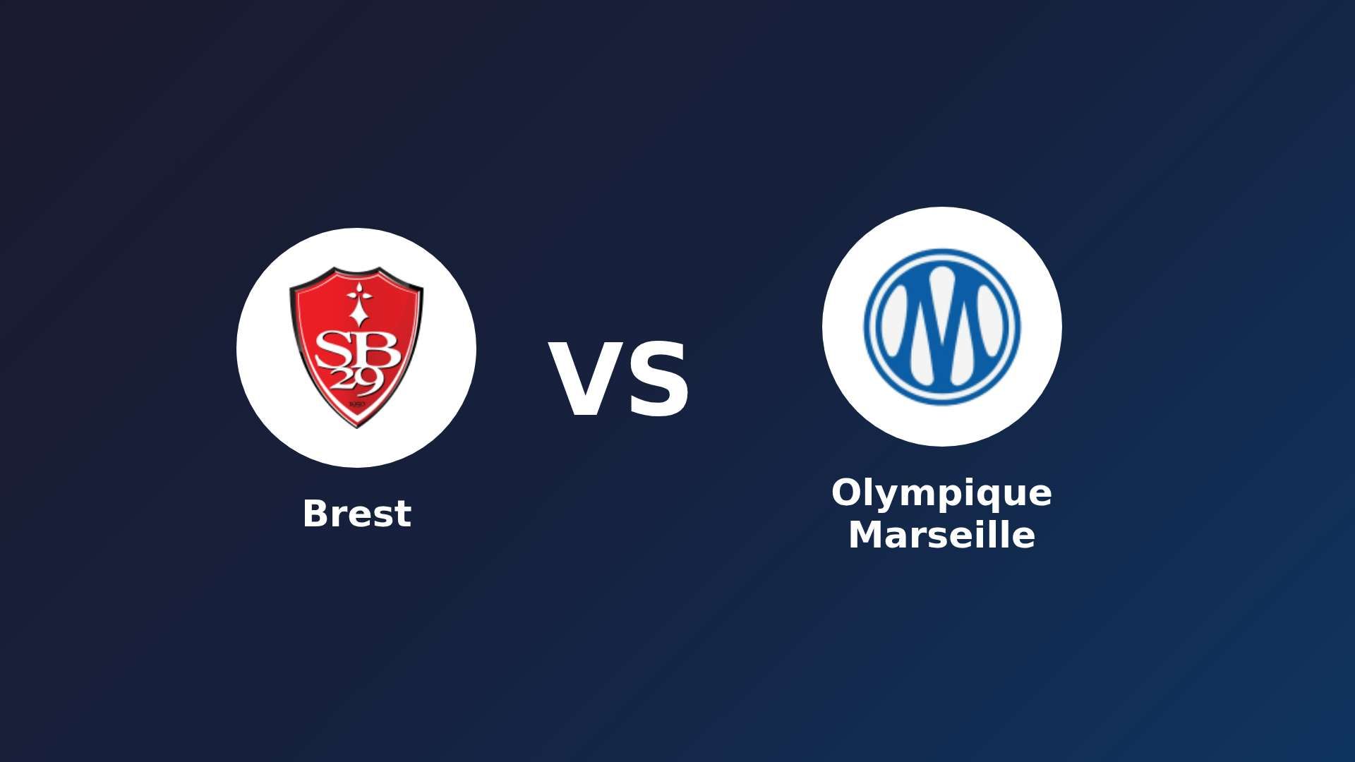 Brest vs Olympique Marseille