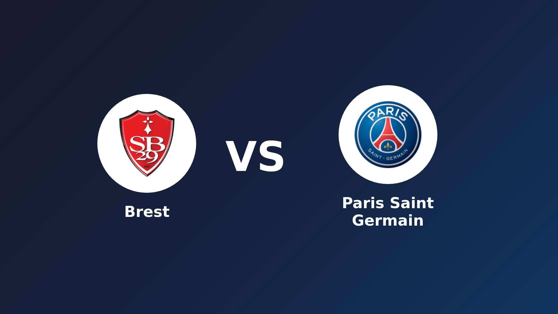 Brest vs Paris Saint Germain