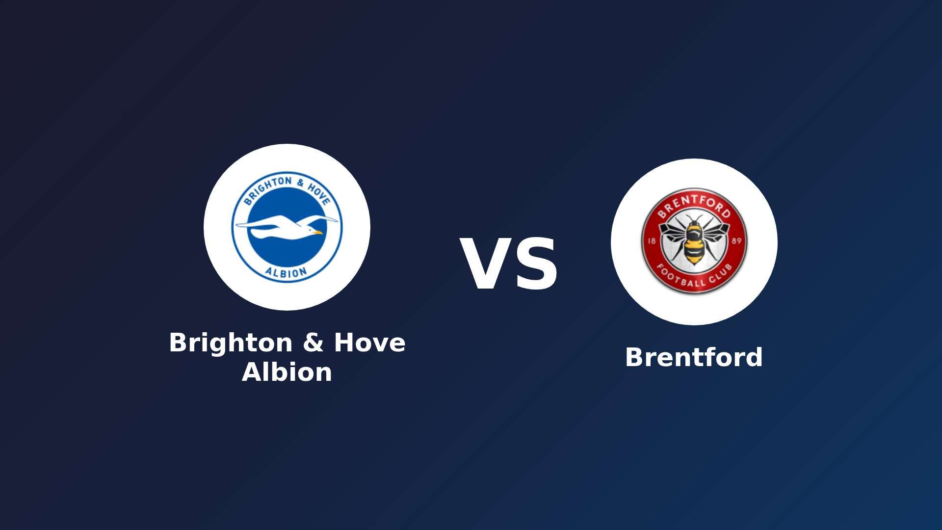 Brighton & Hove Albion vs Brentford
