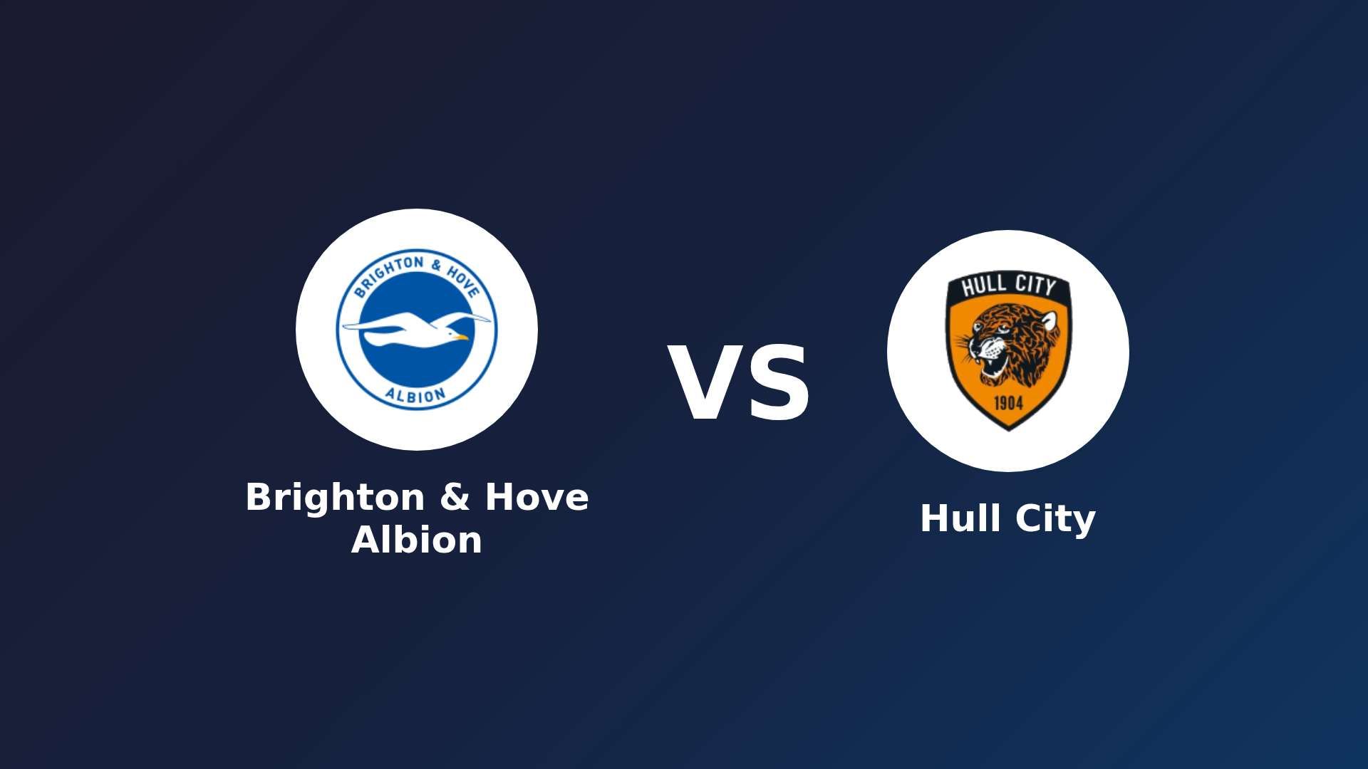 Brighton & Hove Albion vs Hull City