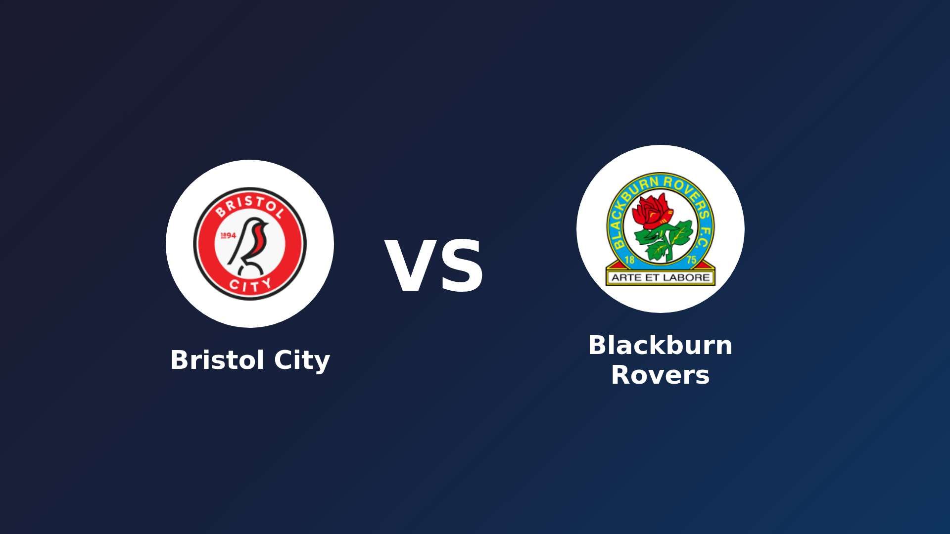 Bristol City vs Blackburn Rovers