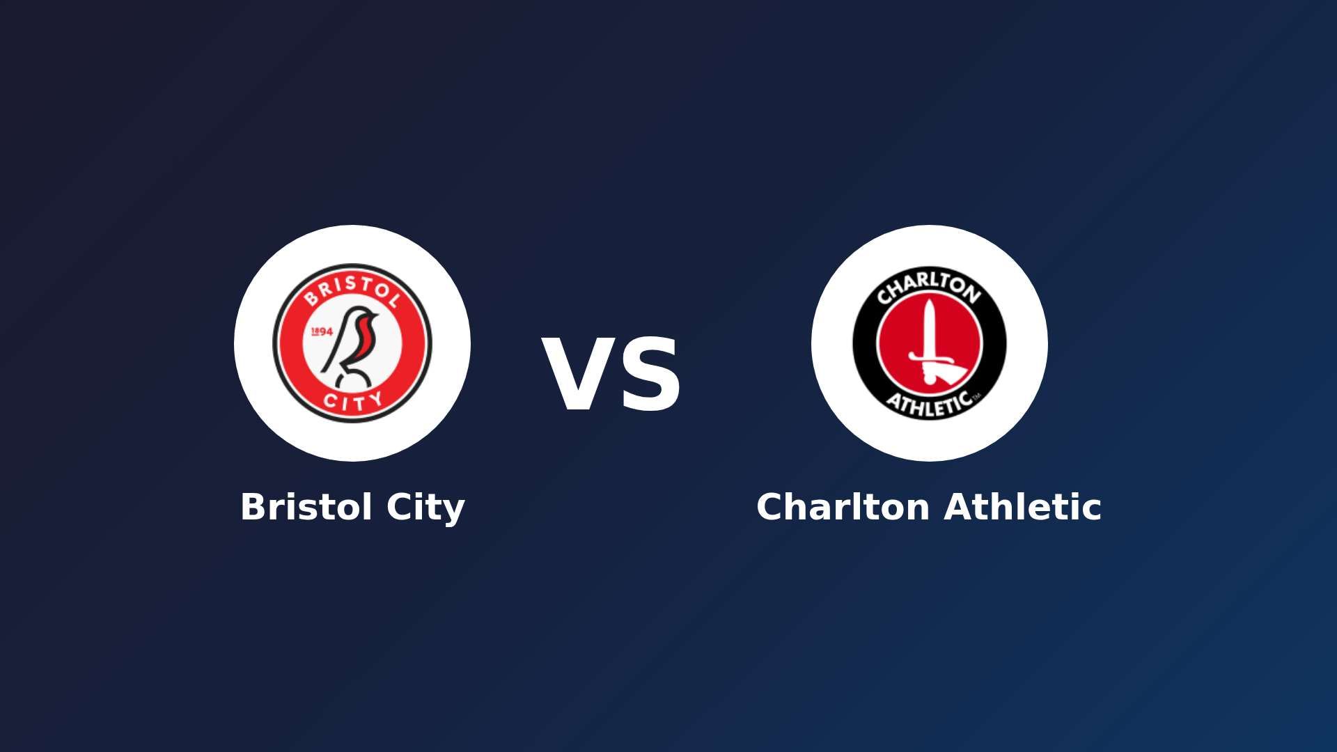Bristol City vs Charlton Athletic