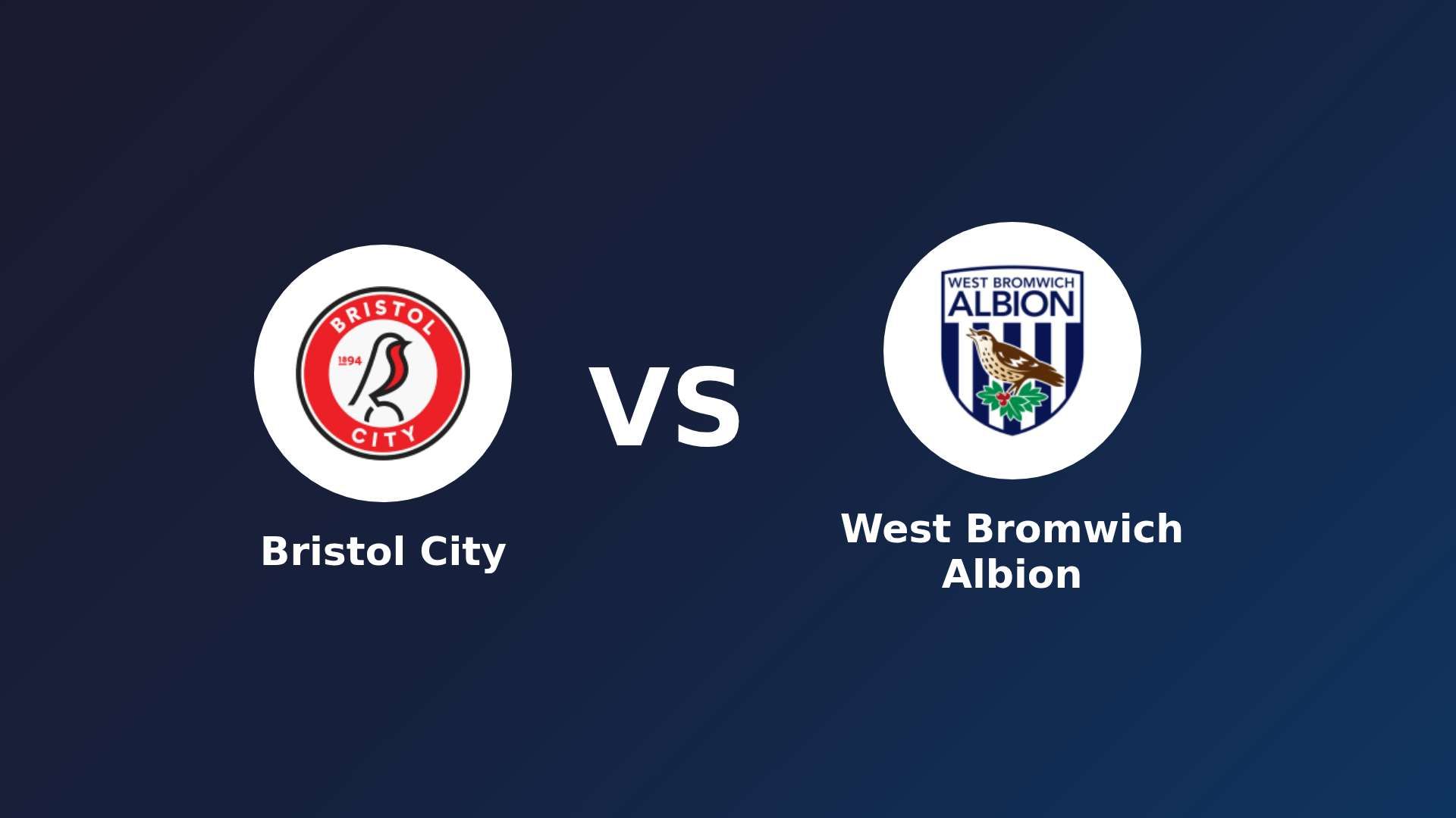 Bristol City vs (F)est Bromwich Albion