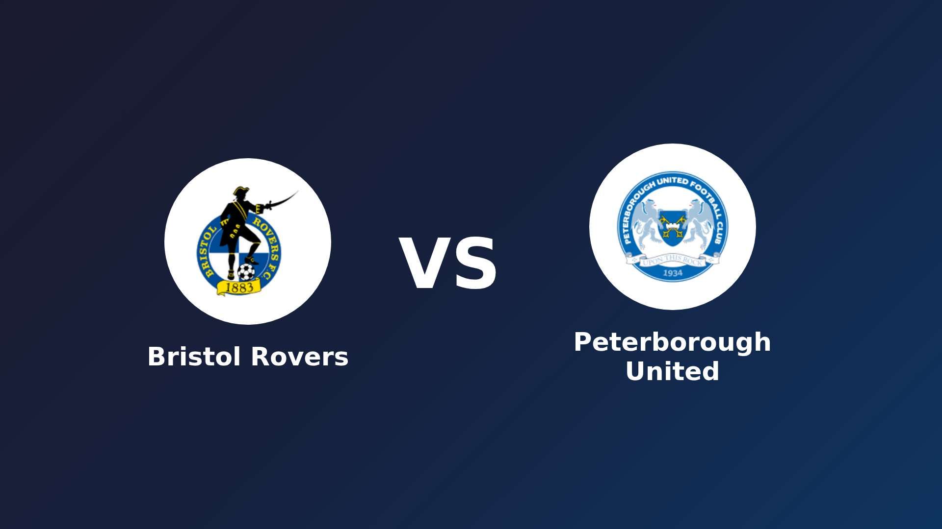 Bristol Rovers vs Peterborough United