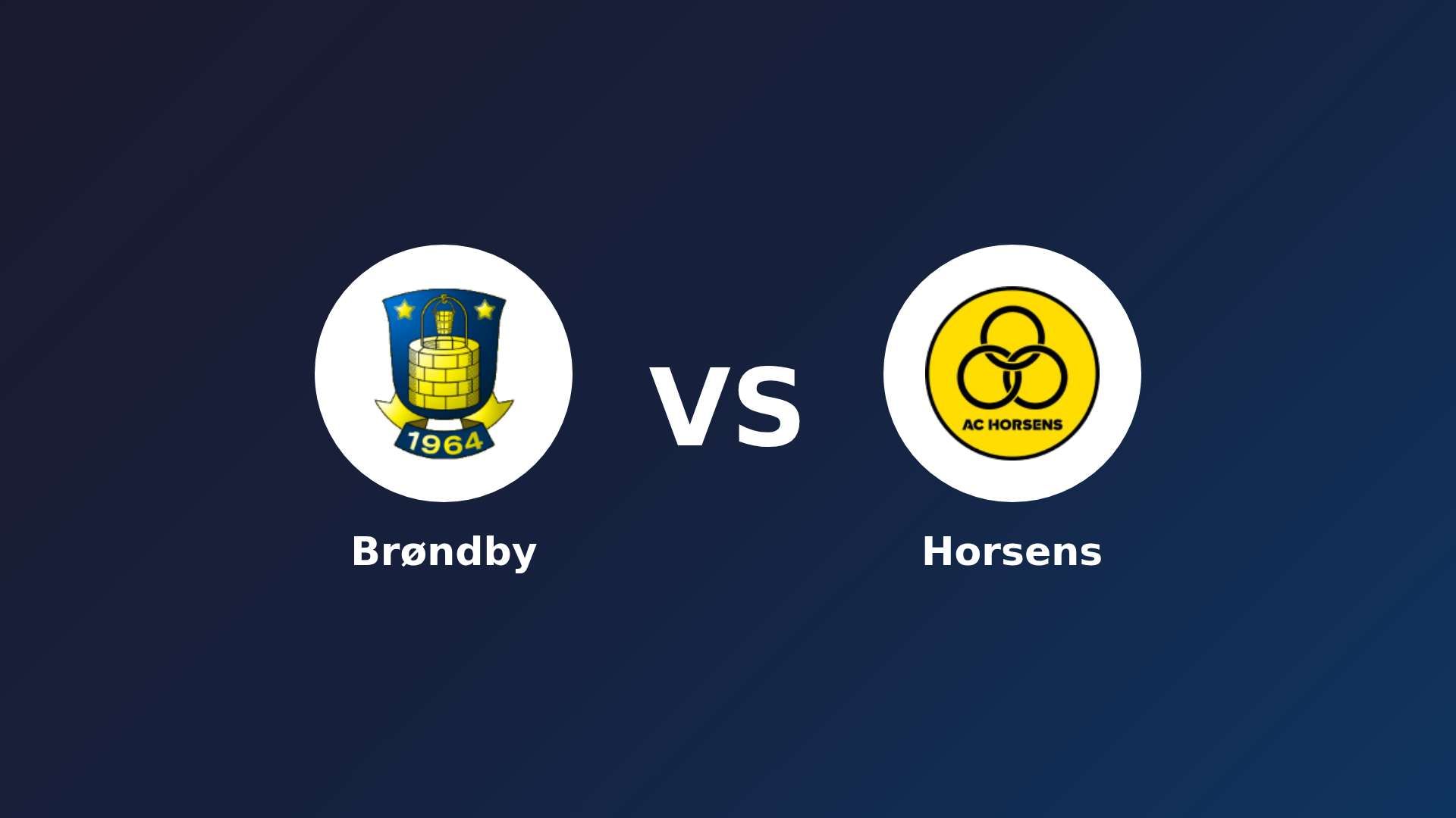 Brøndby IF vs Horsens