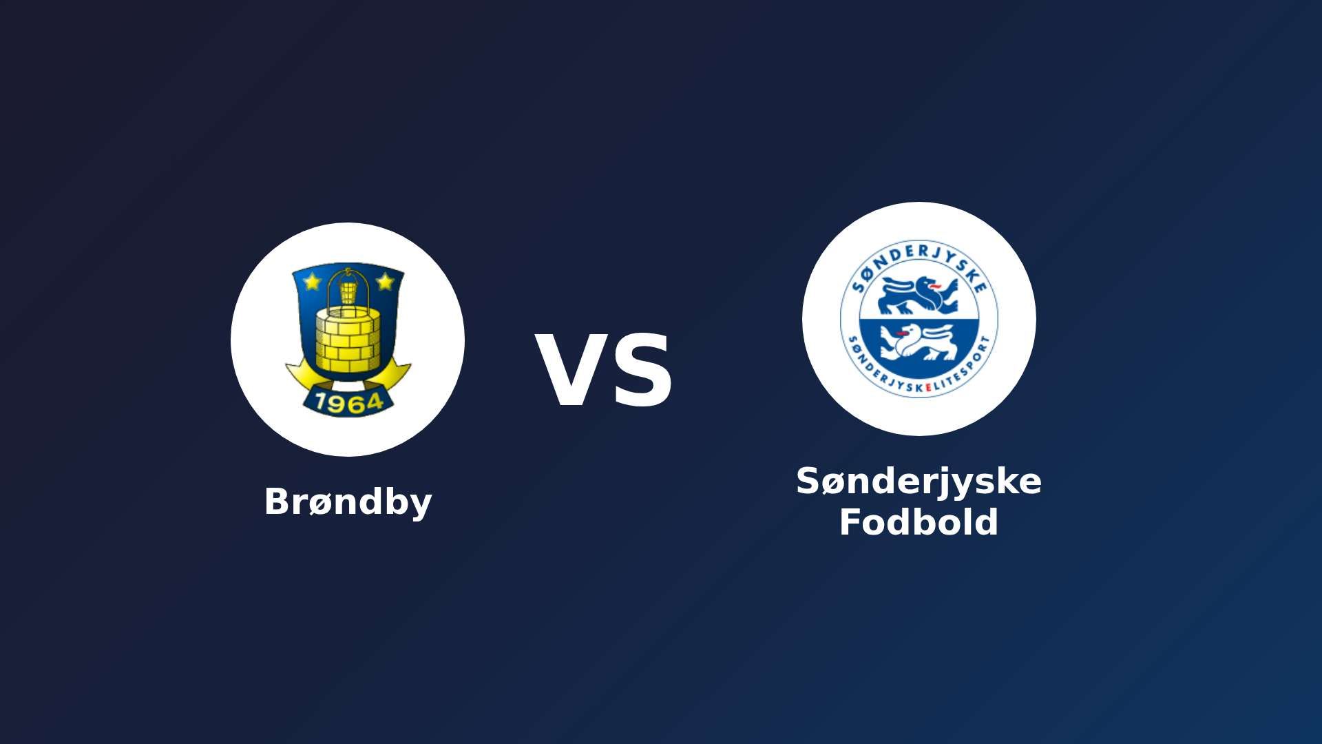 Brøndby IF vs Sønderjyske Fodbold