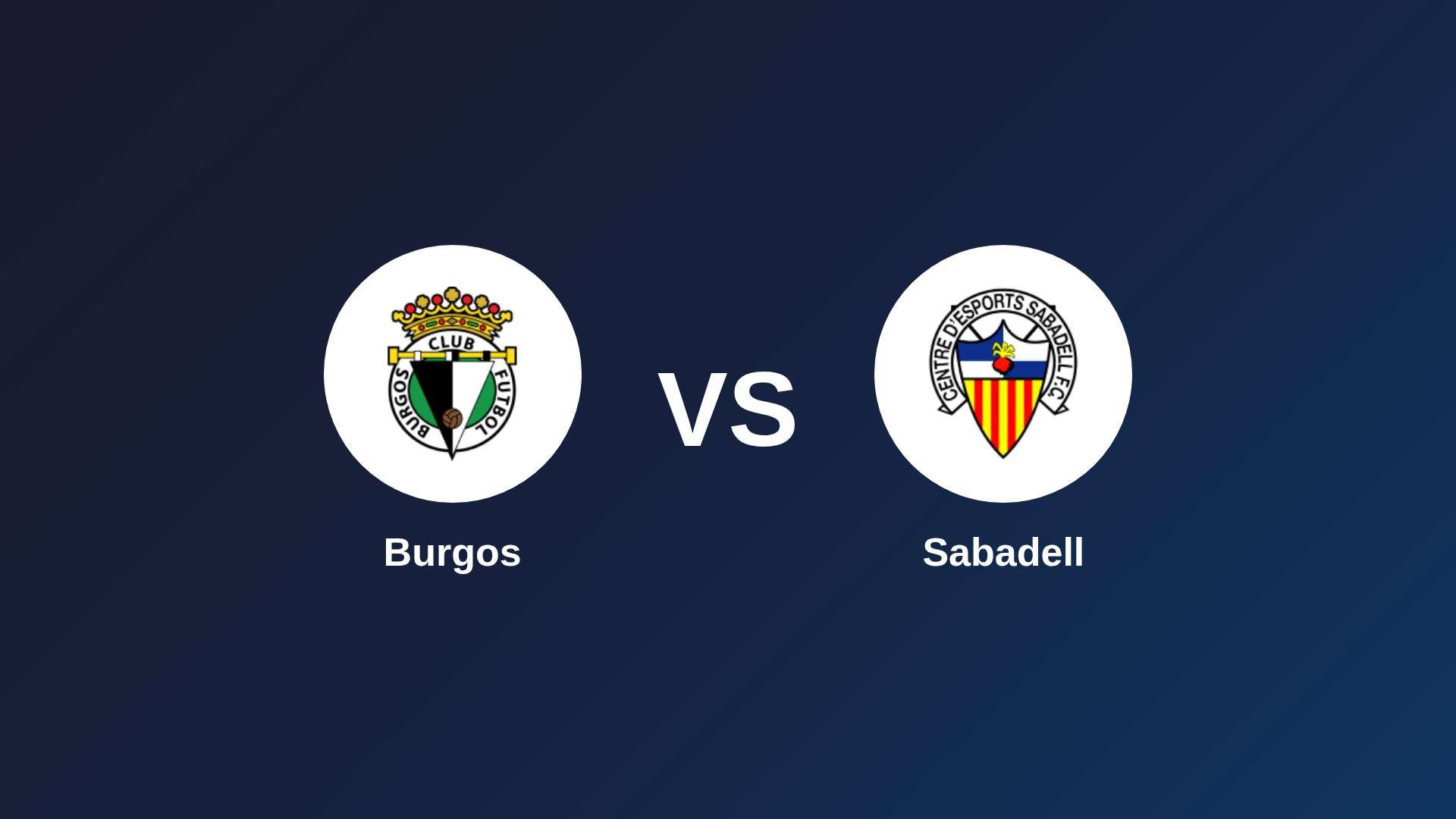 Burgos vs Sabadell