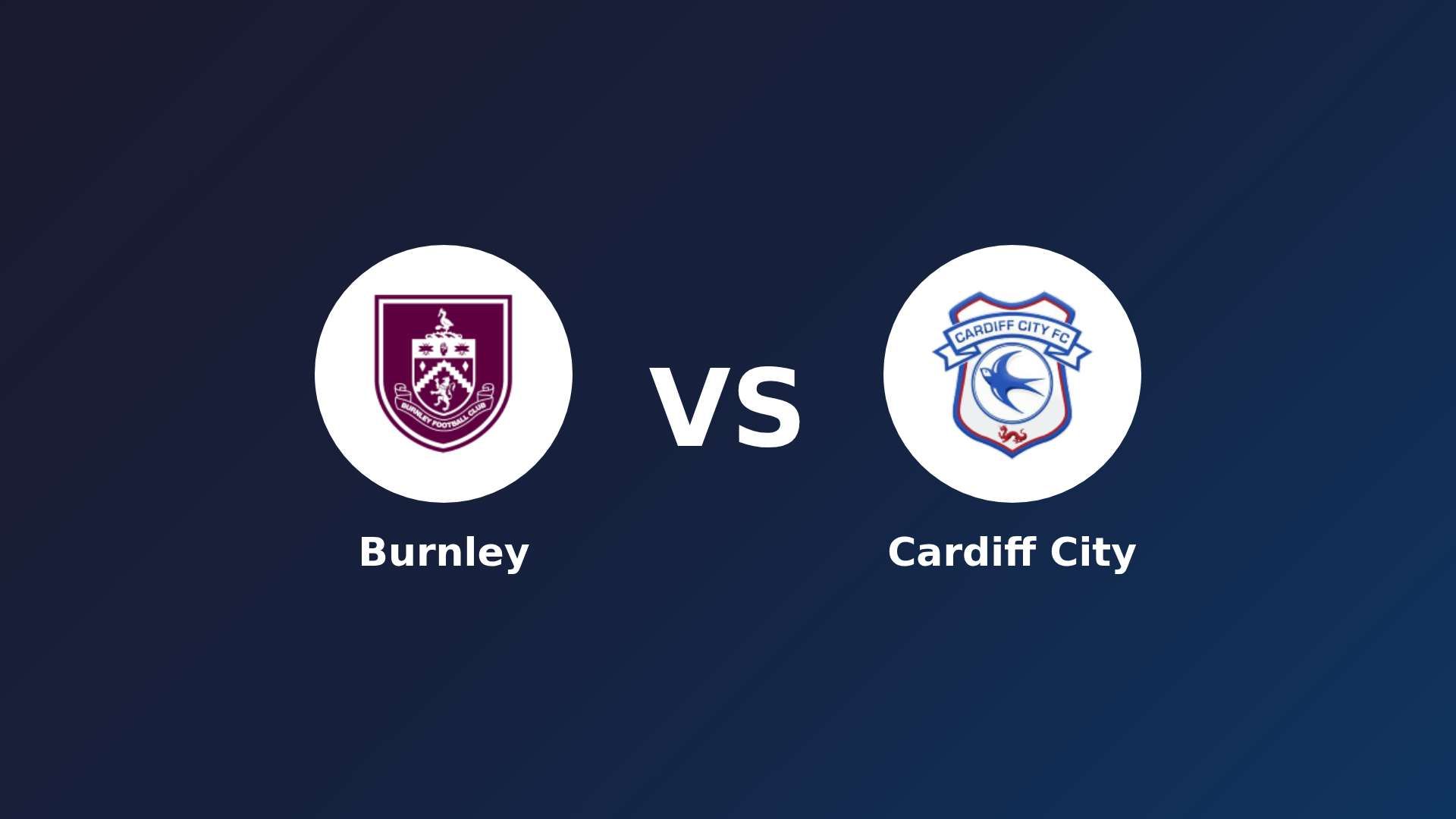 Burnley vs Cardiff City