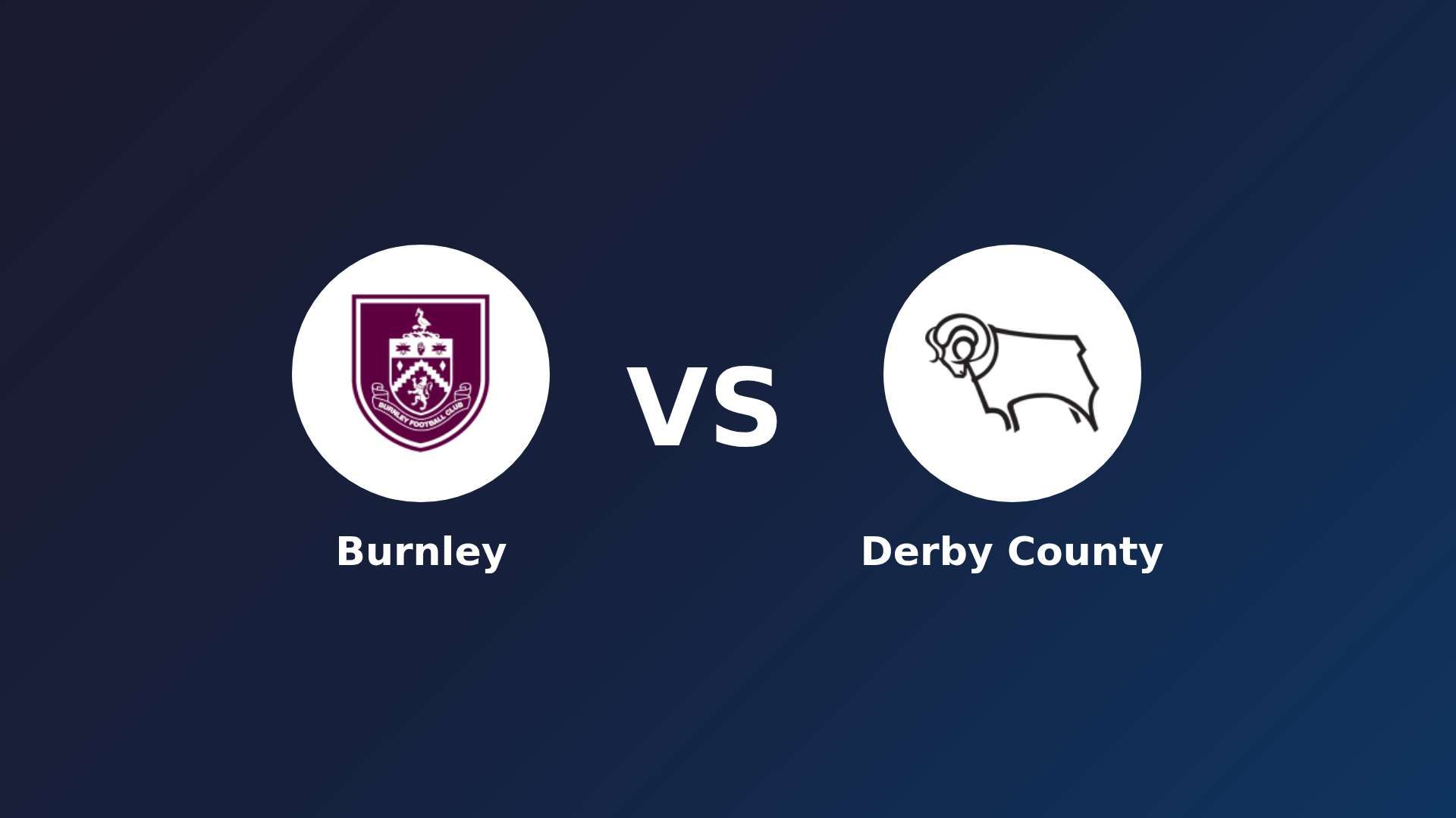Burnley vs Derby County
