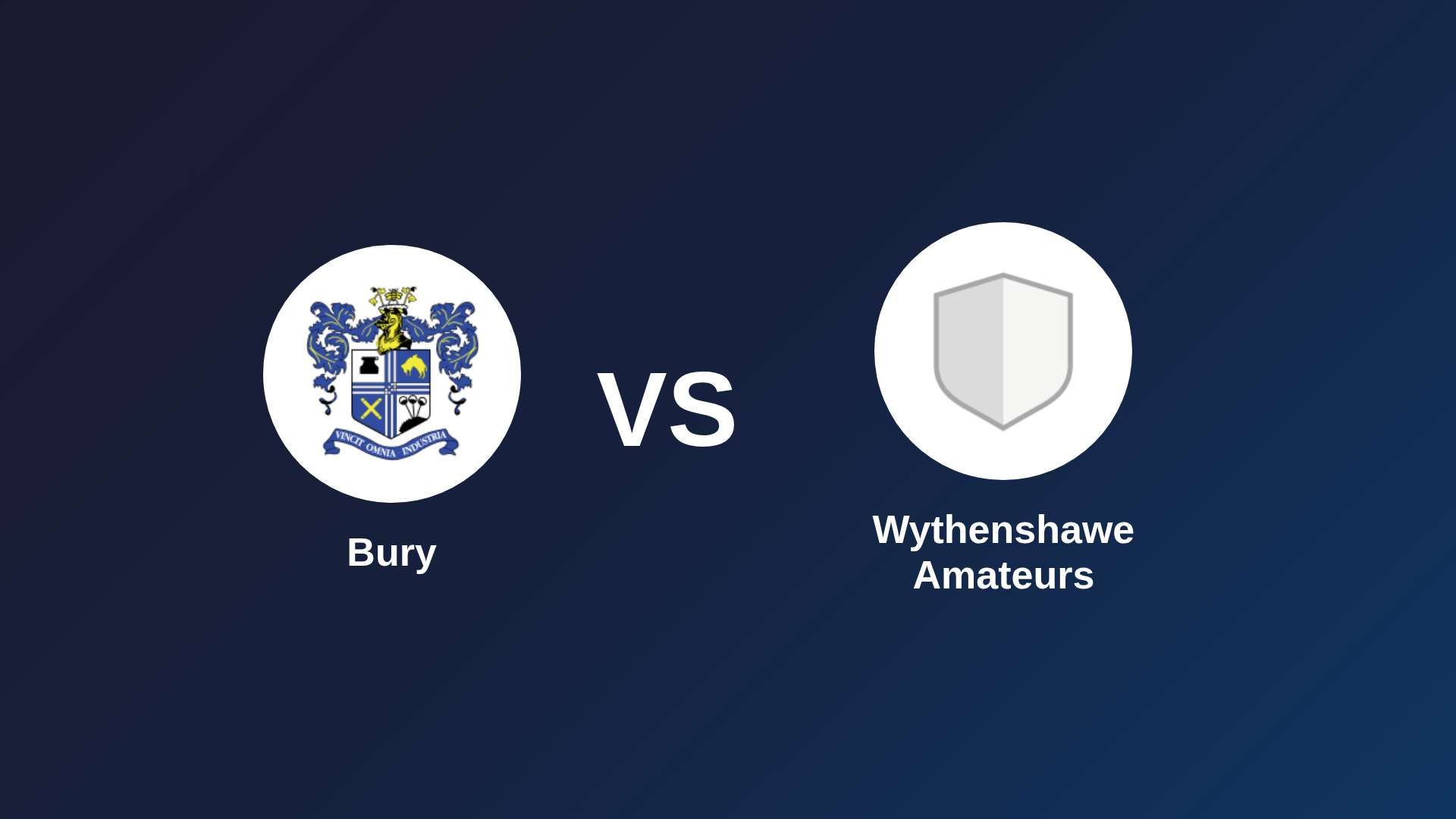 Bury vs (F)ythenshawe Amateurs