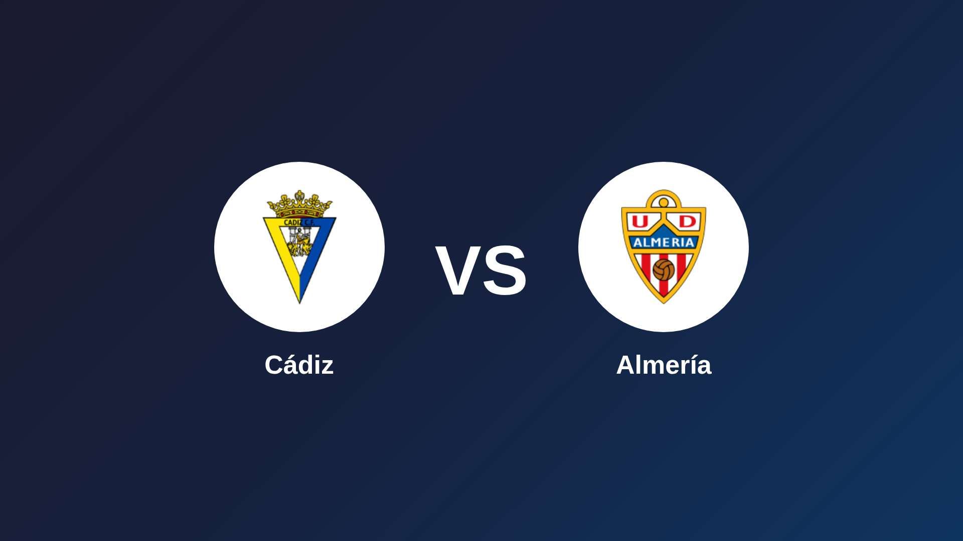 Cádiz vs Almería