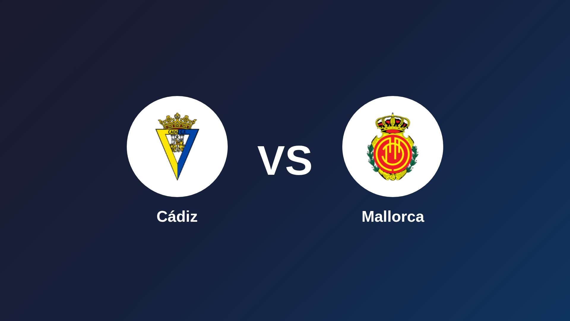 Cádiz vs Mallorca
