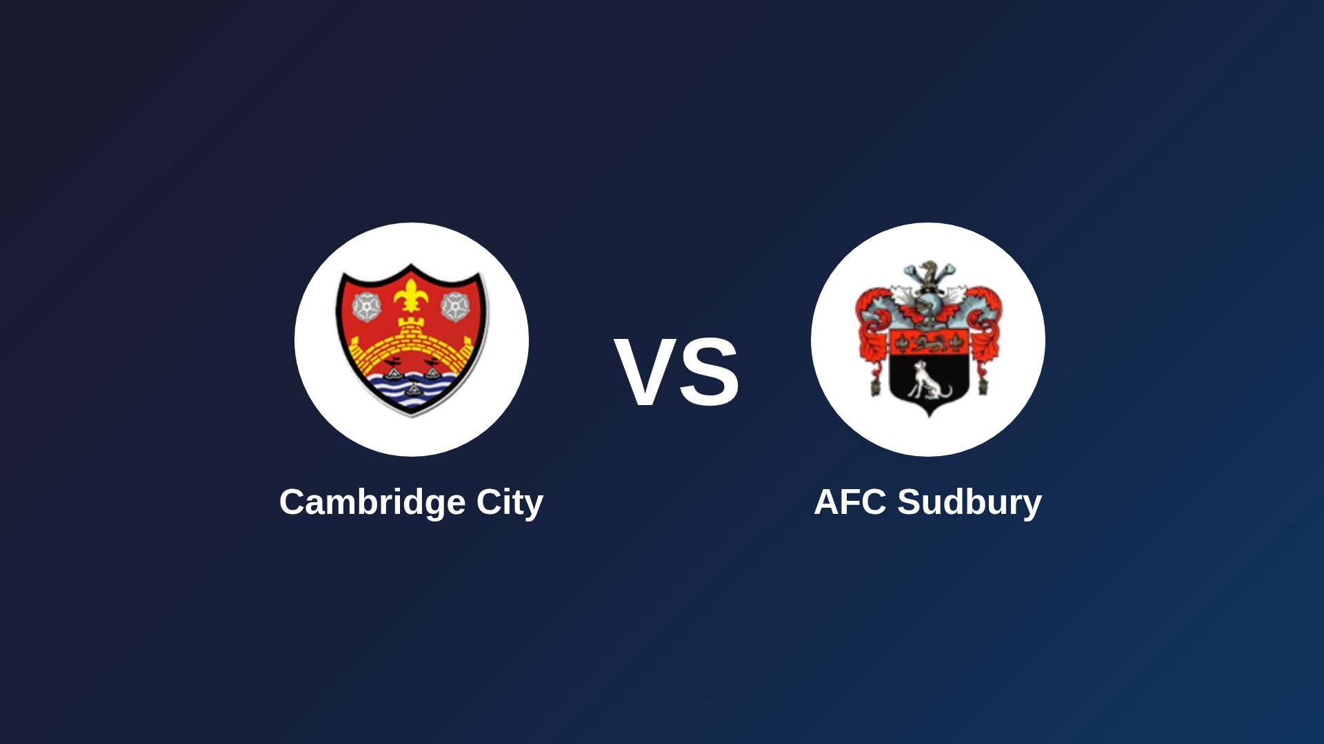Cambridge City vs AFC Sudbury
