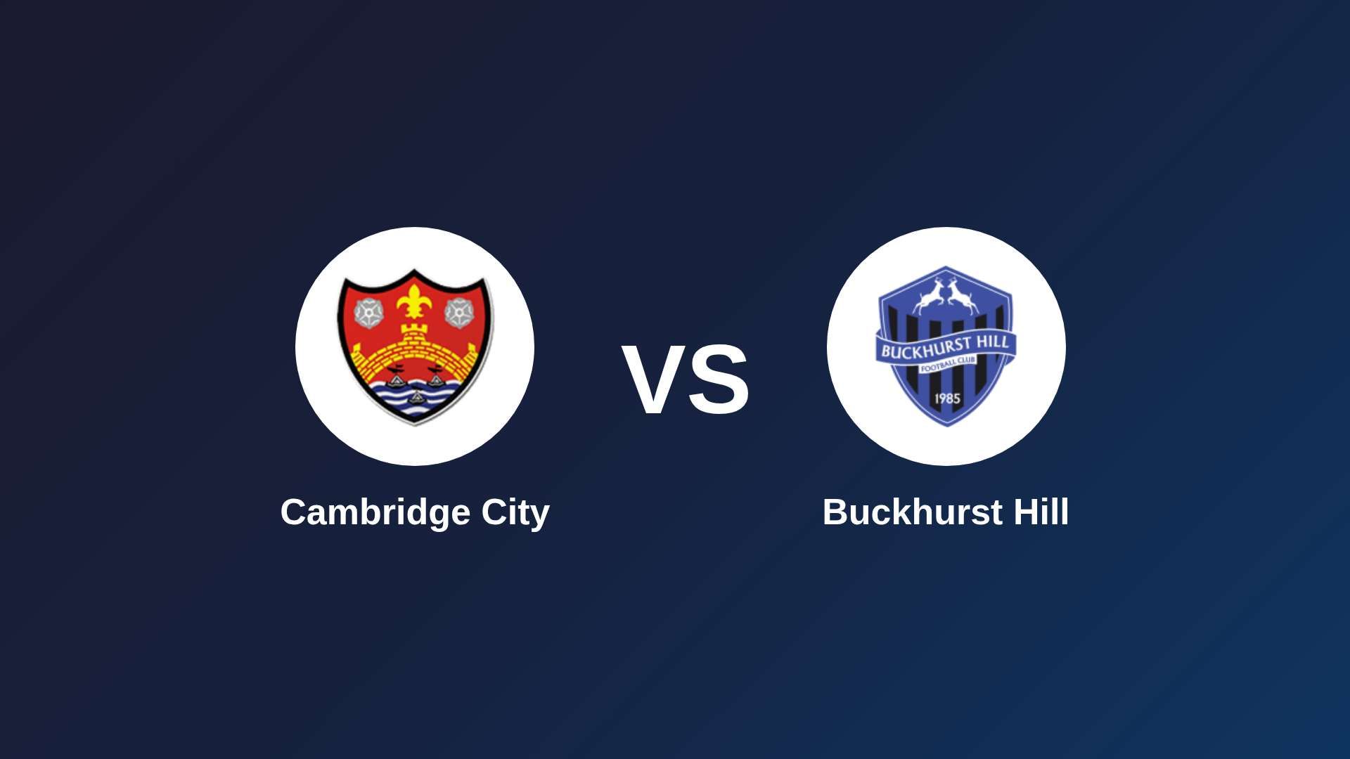 Cambridge City vs Buckhurst Hill
