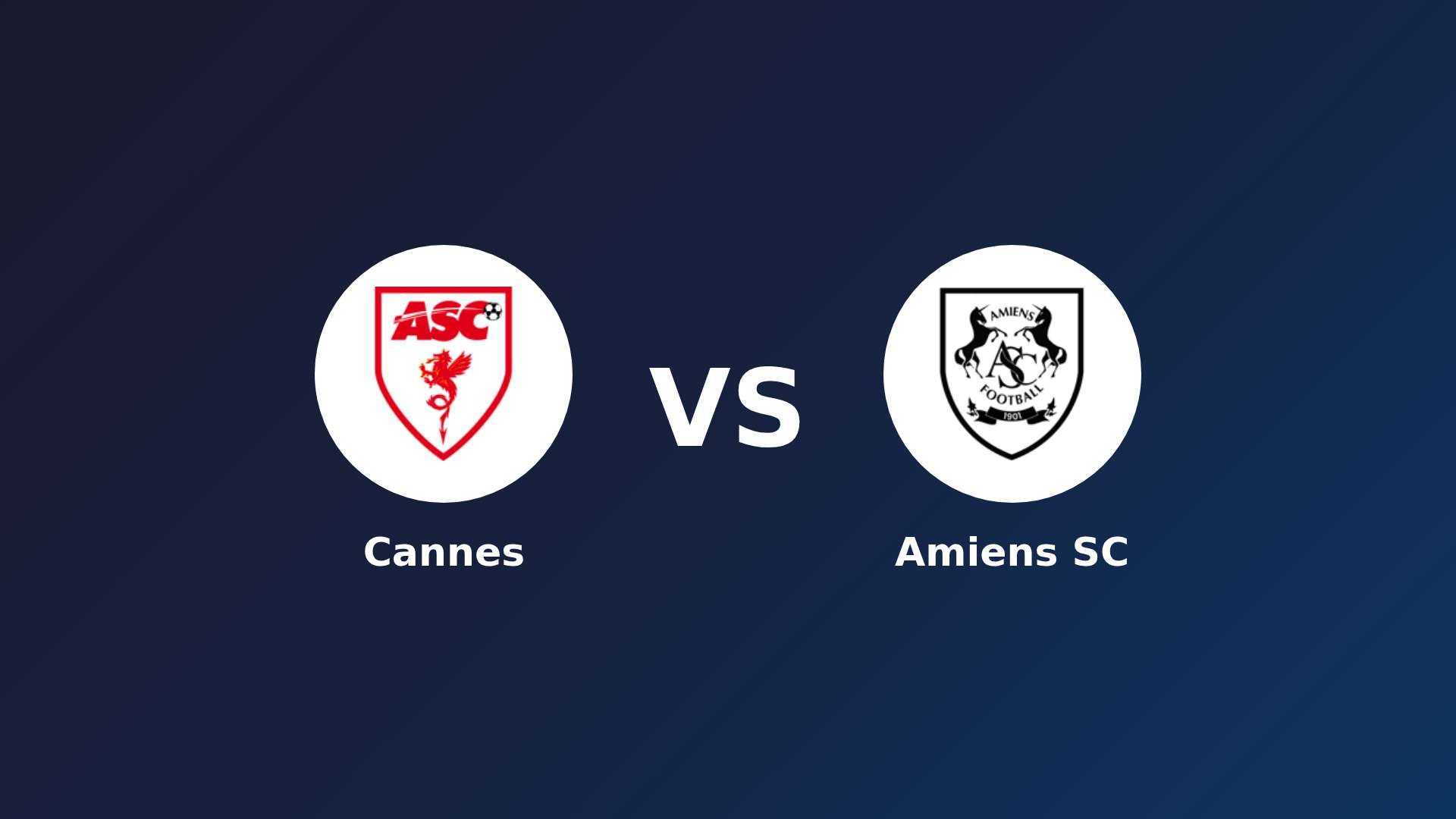 Cannes vs Amiens SC