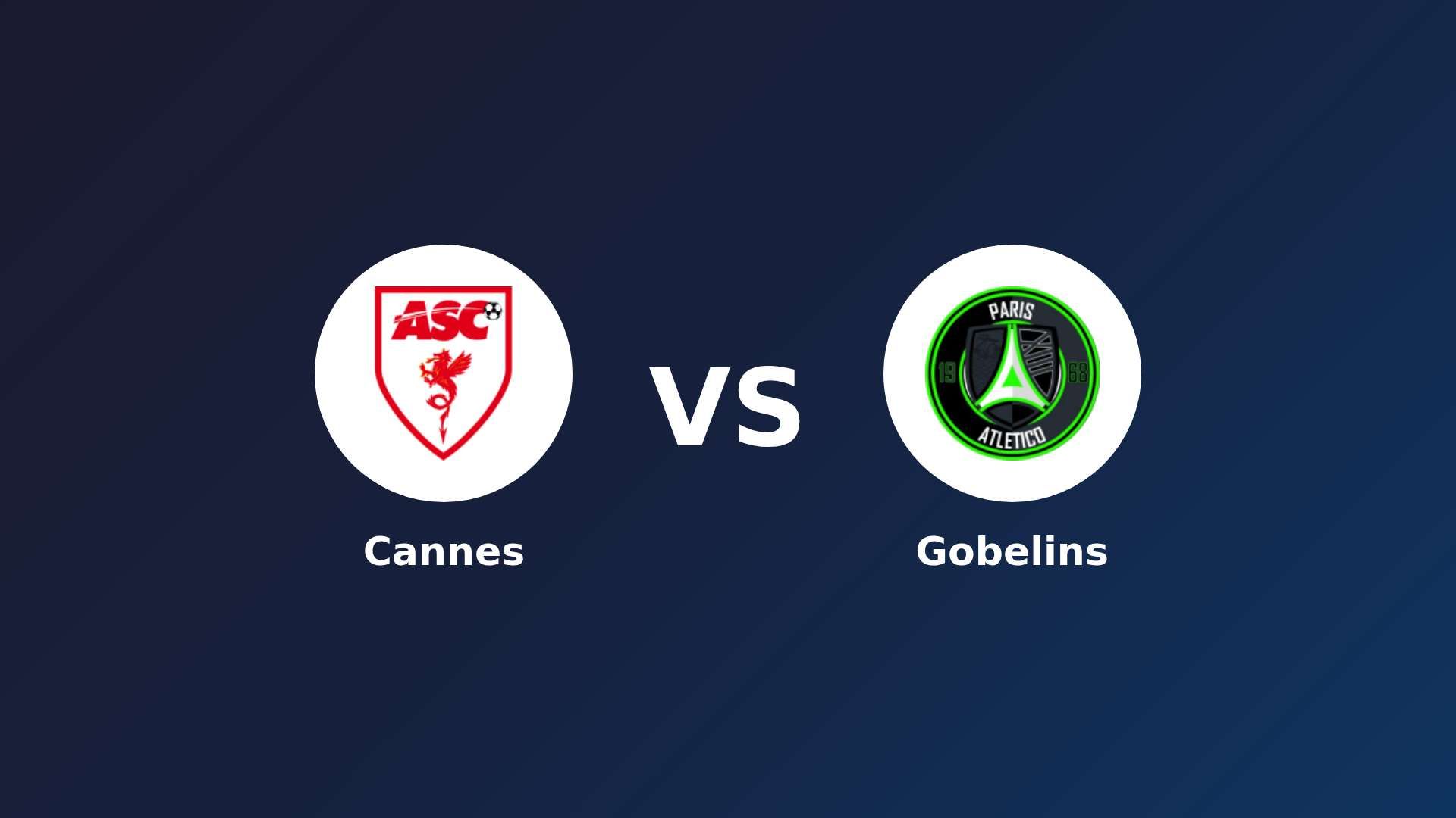 Cannes vs Paris 13 Atletico