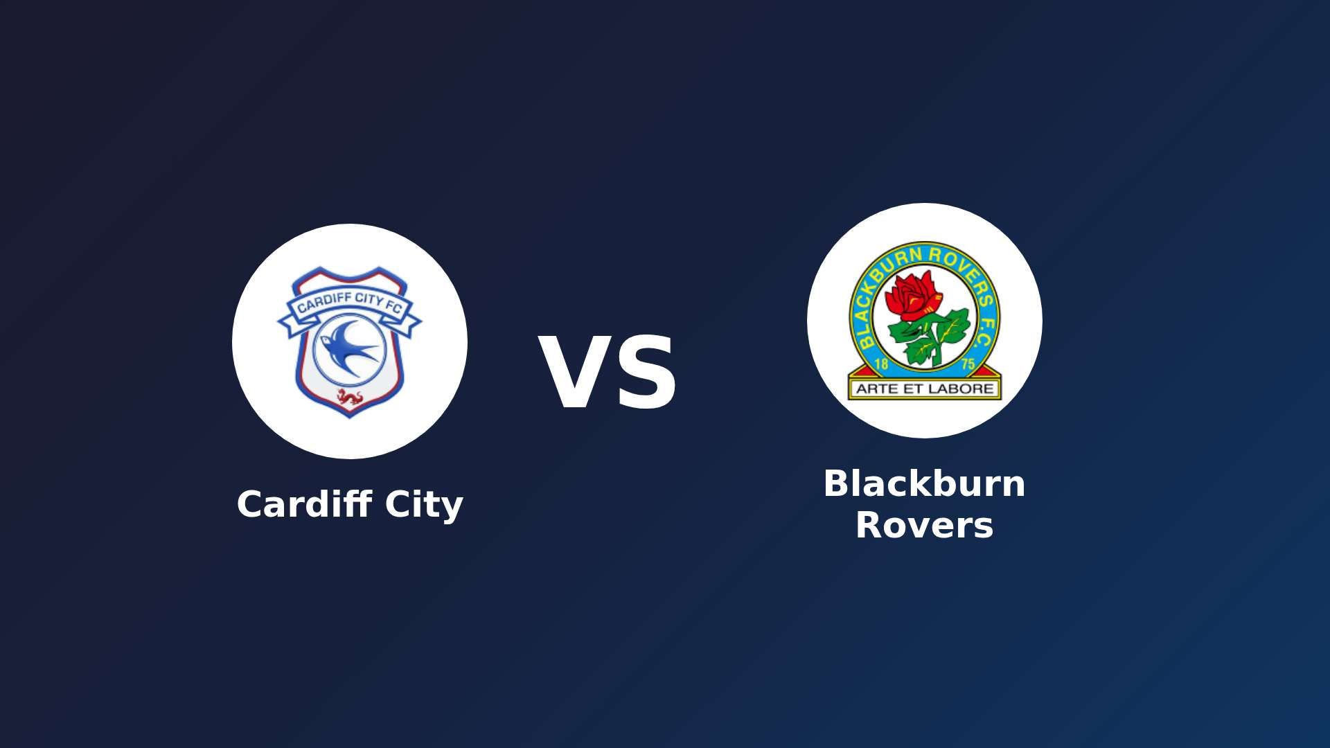 Cardiff City vs Blackburn Rovers