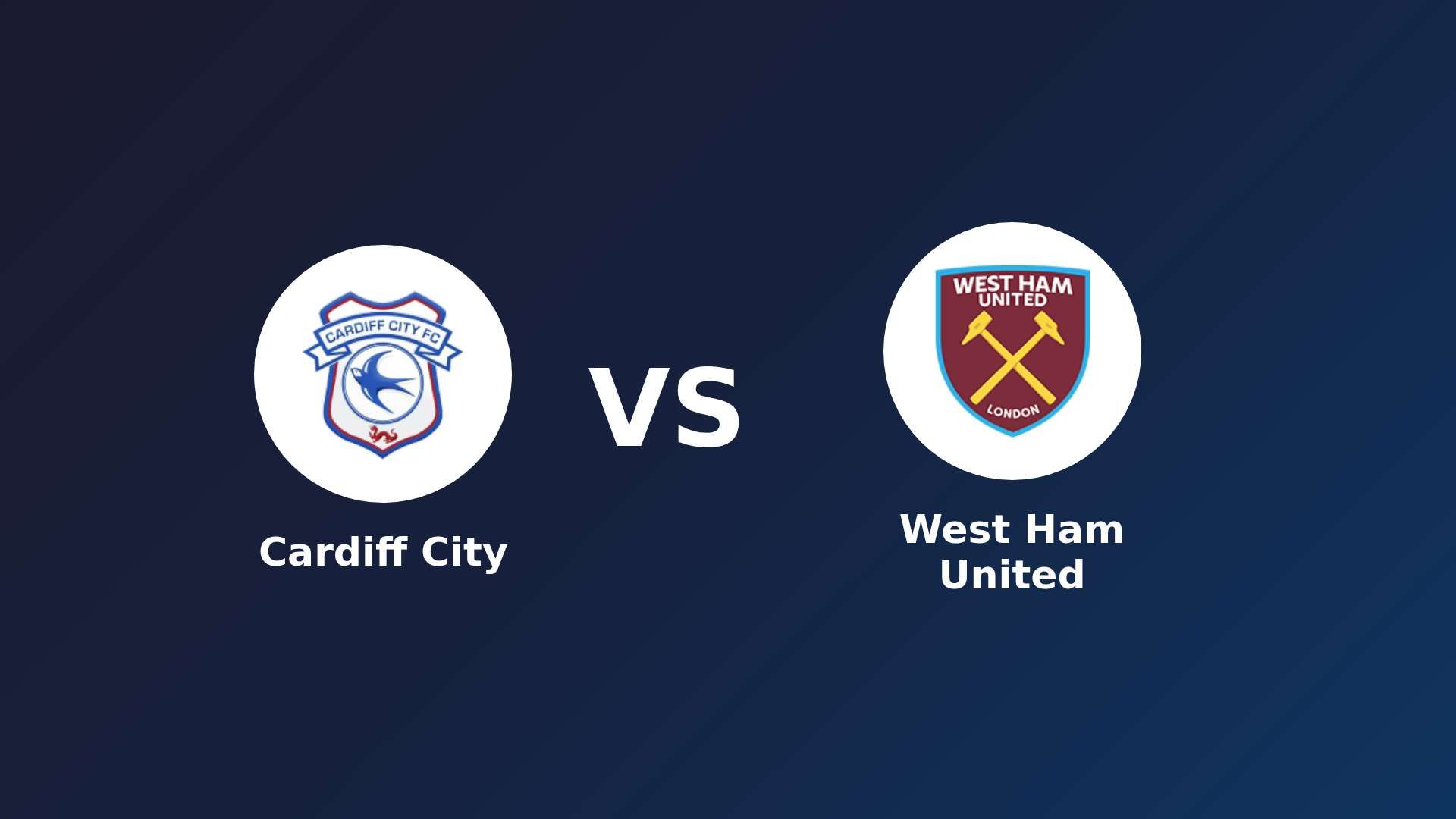 Cardiff City vs (F)est Ham United