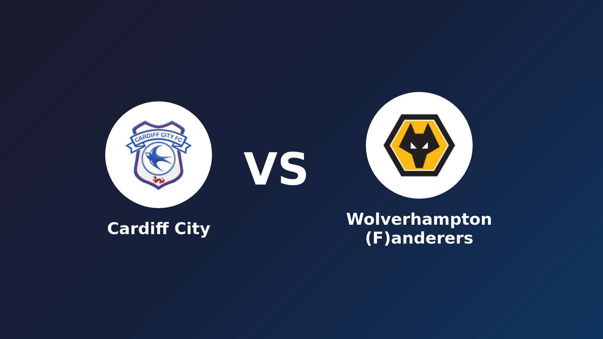 Cardiff City vs (F)olverhampton (F)anderers