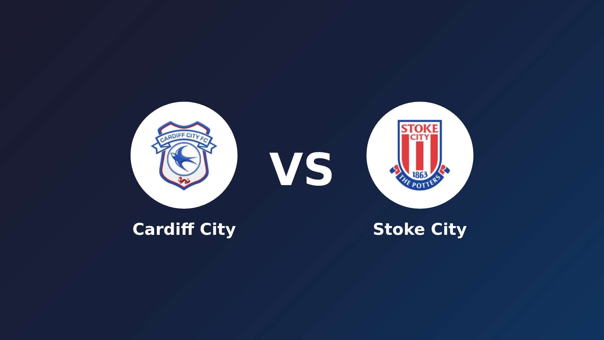 Cardiff City vs Stoke City