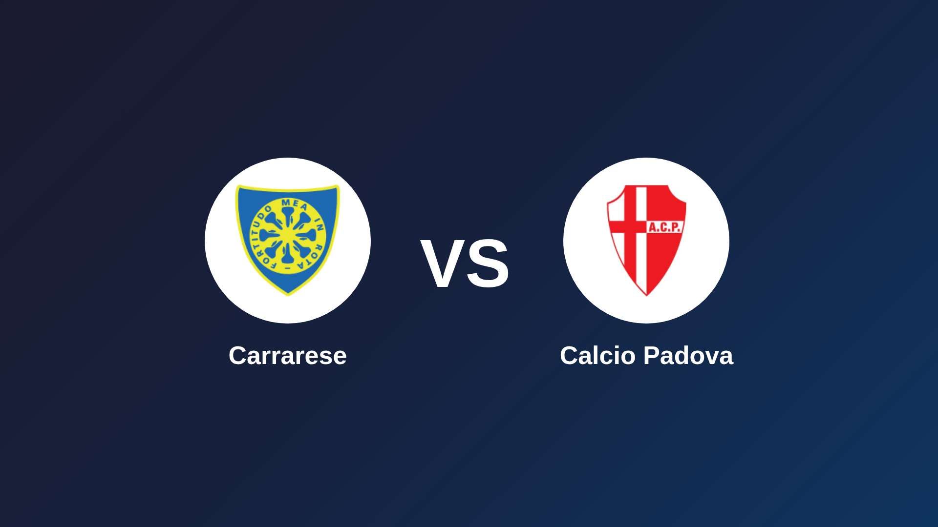 Carrarese vs Calcio Padova