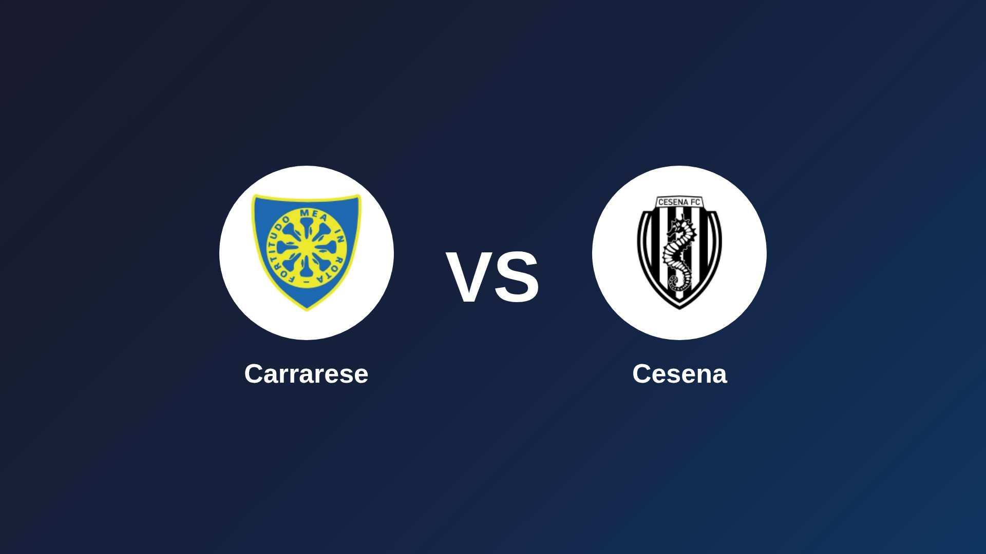 Carrarese vs Cesena