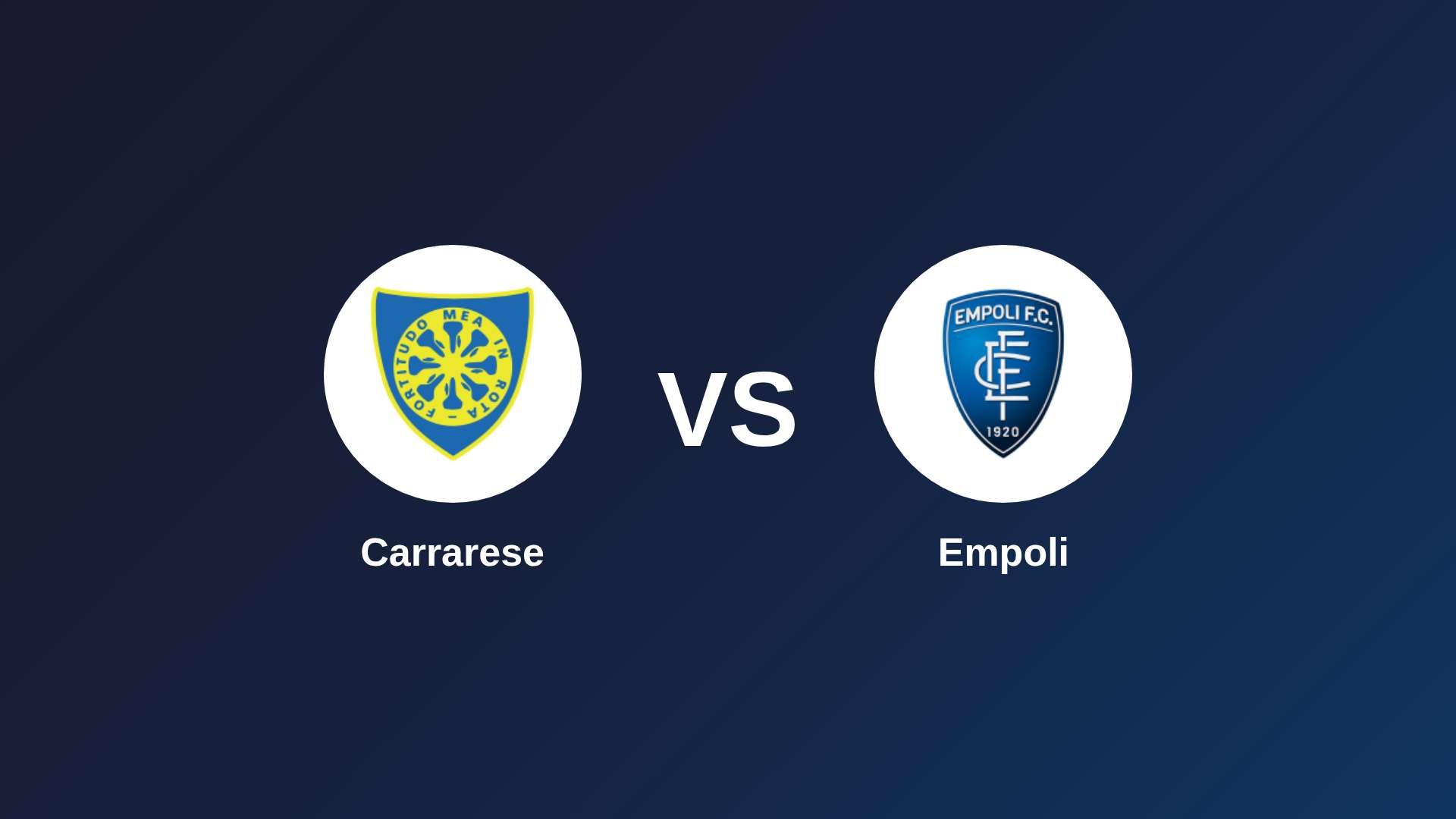 Carrarese vs Empoli