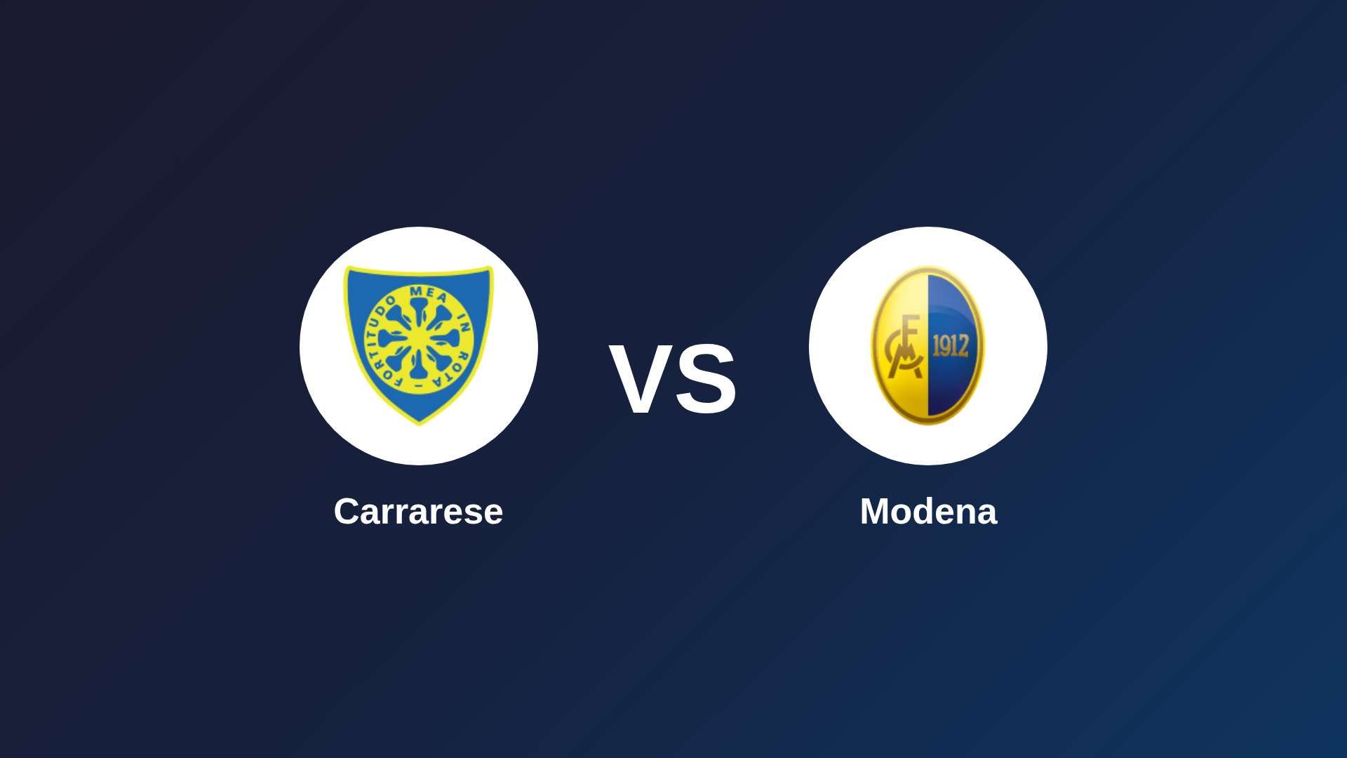 Carrarese vs Modena
