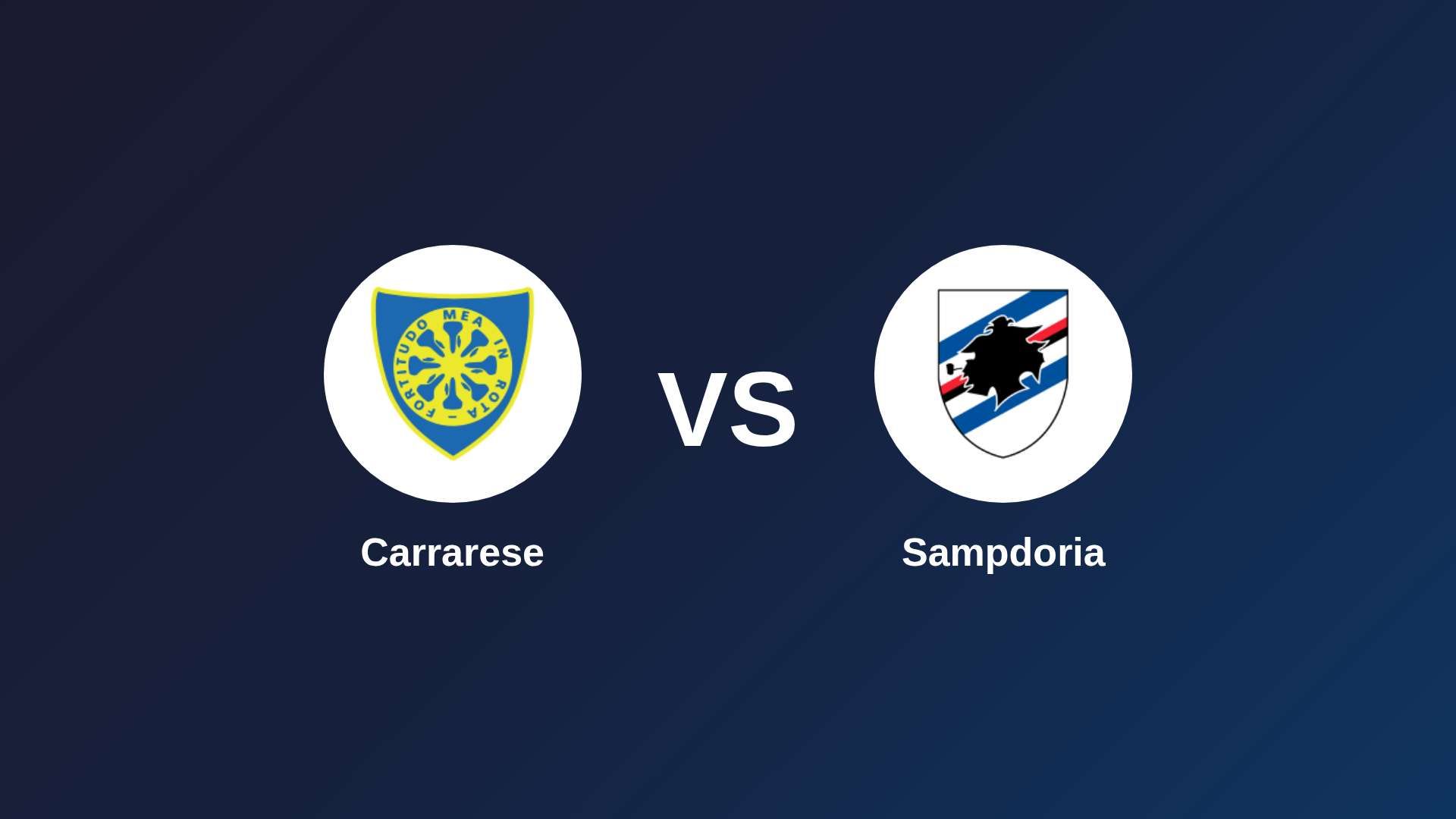 Carrarese vs Sampdoria