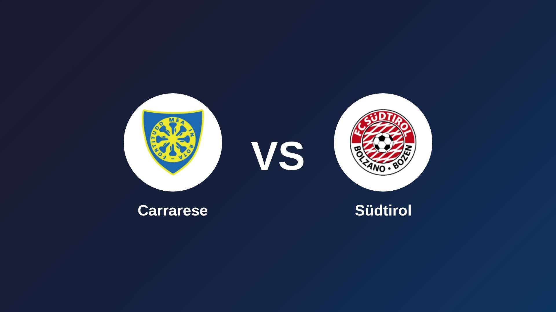 Carrarese vs Südtirol