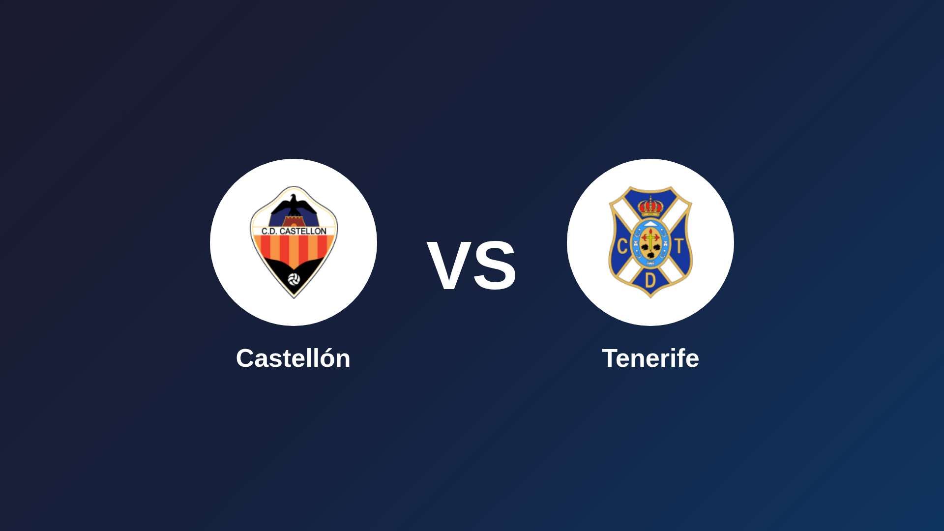 Castellón vs Tenerife