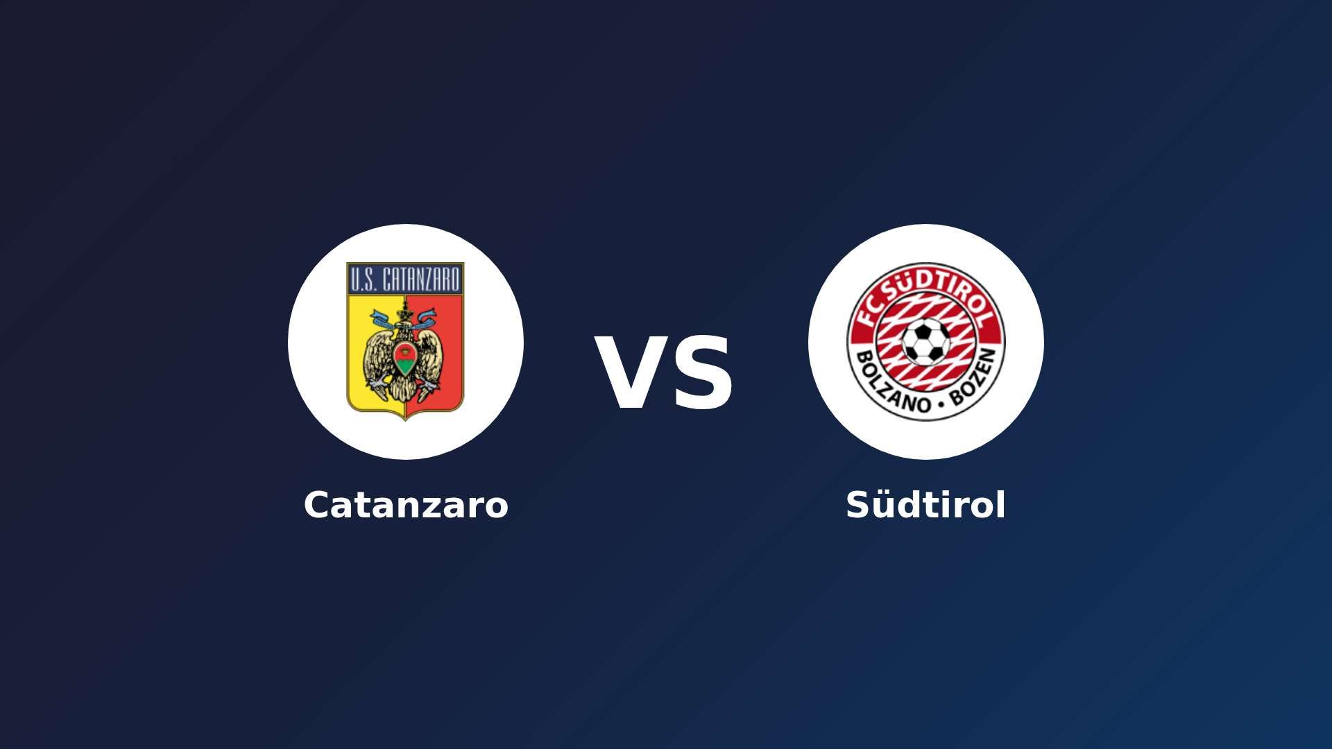 Catanzaro vs Südtirol