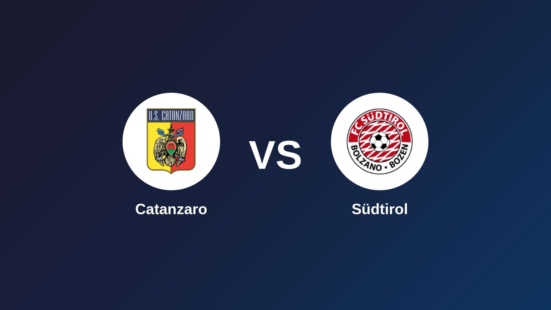 Catanzaro vs Südtirol