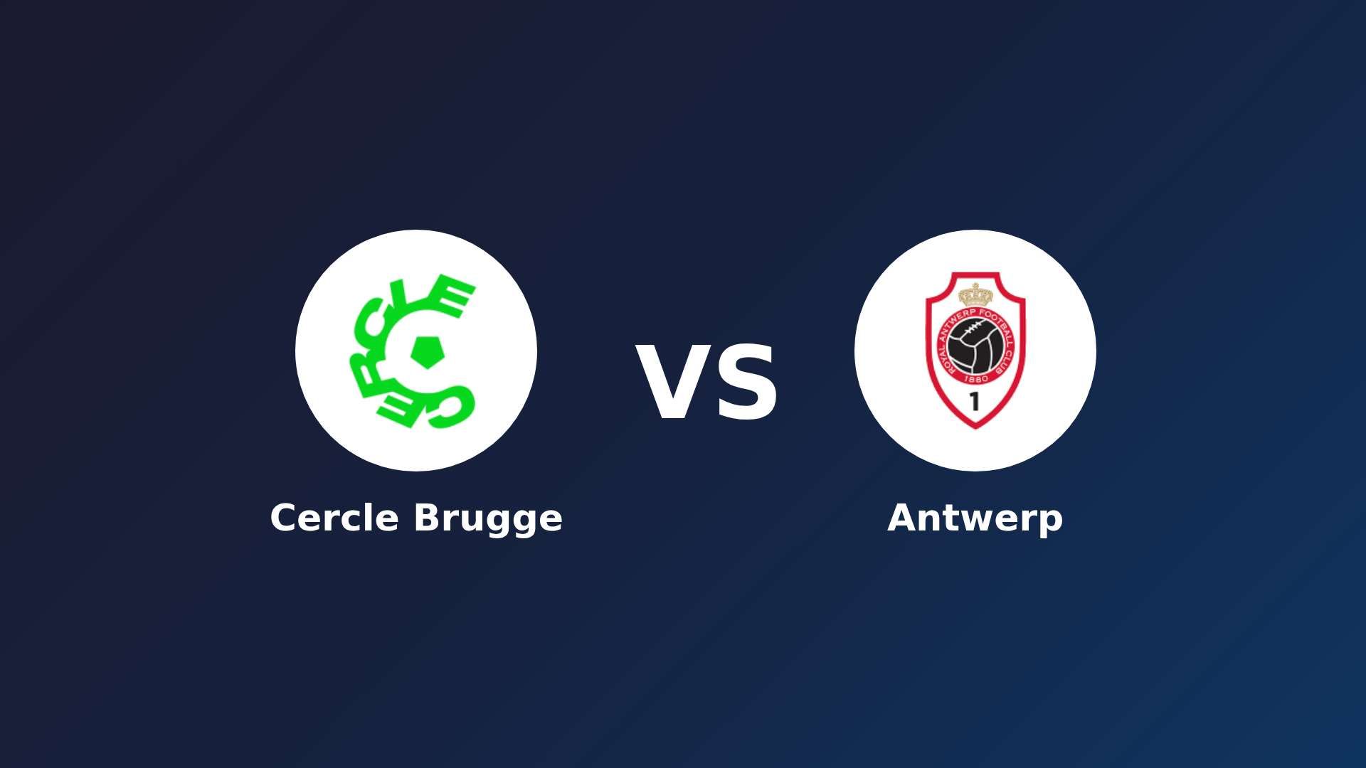 Cercle Brugge vs Antwerp