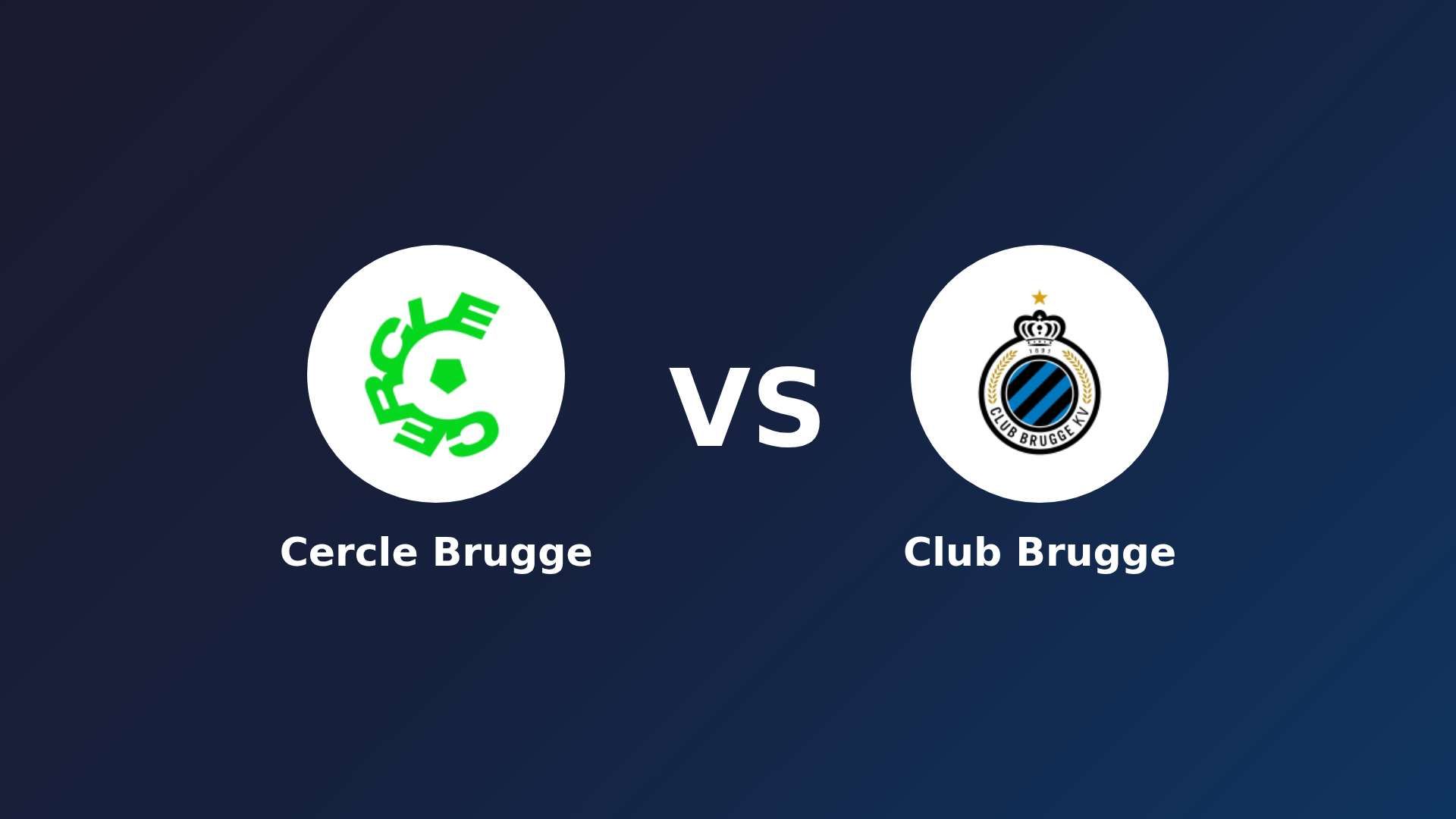 Cercle Brugge vs Club Brugge