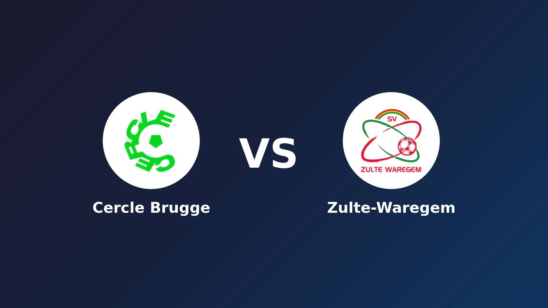 Cercle Brugge vs Zulte-Waregem