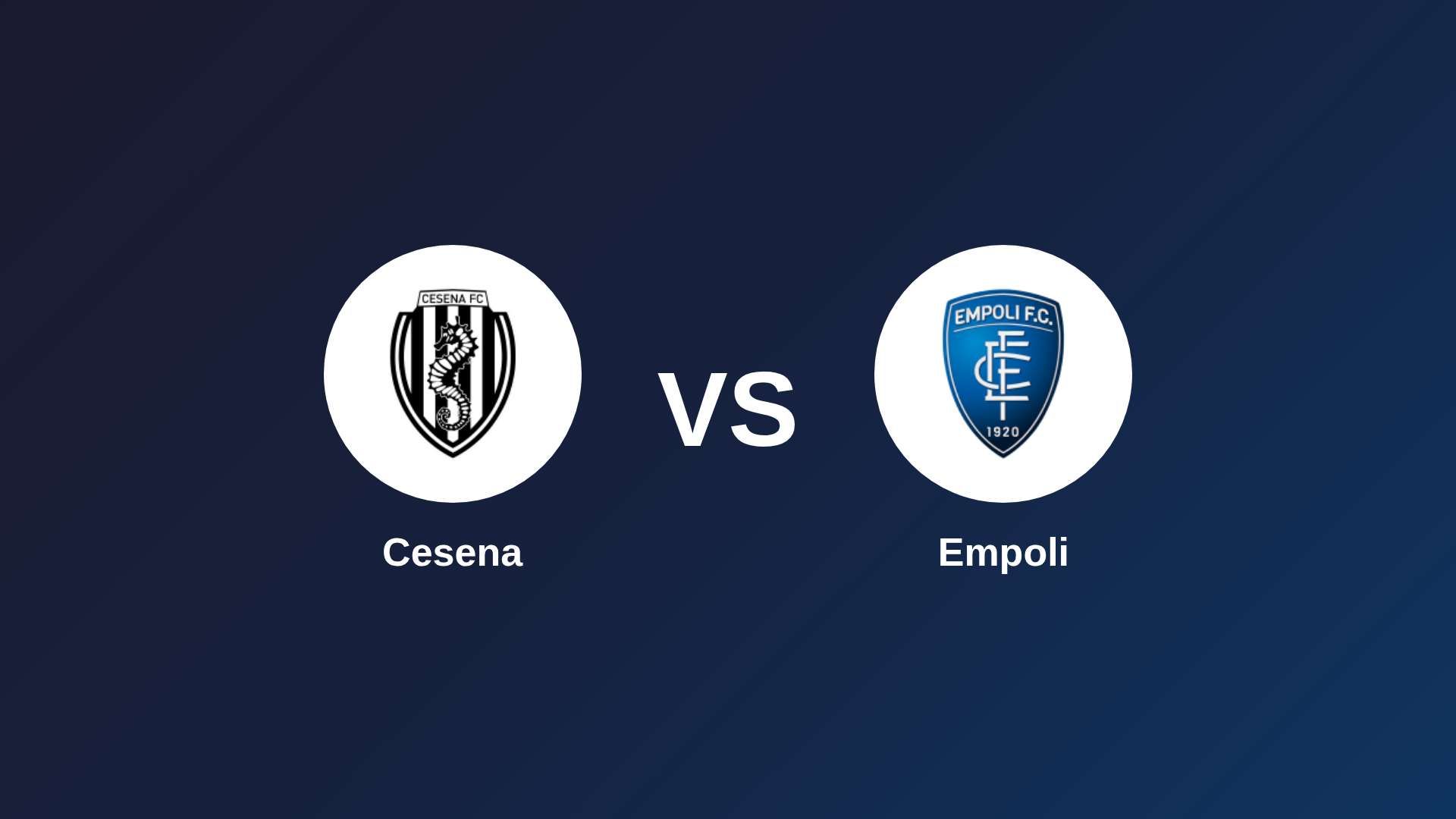 Cesena vs Empoli