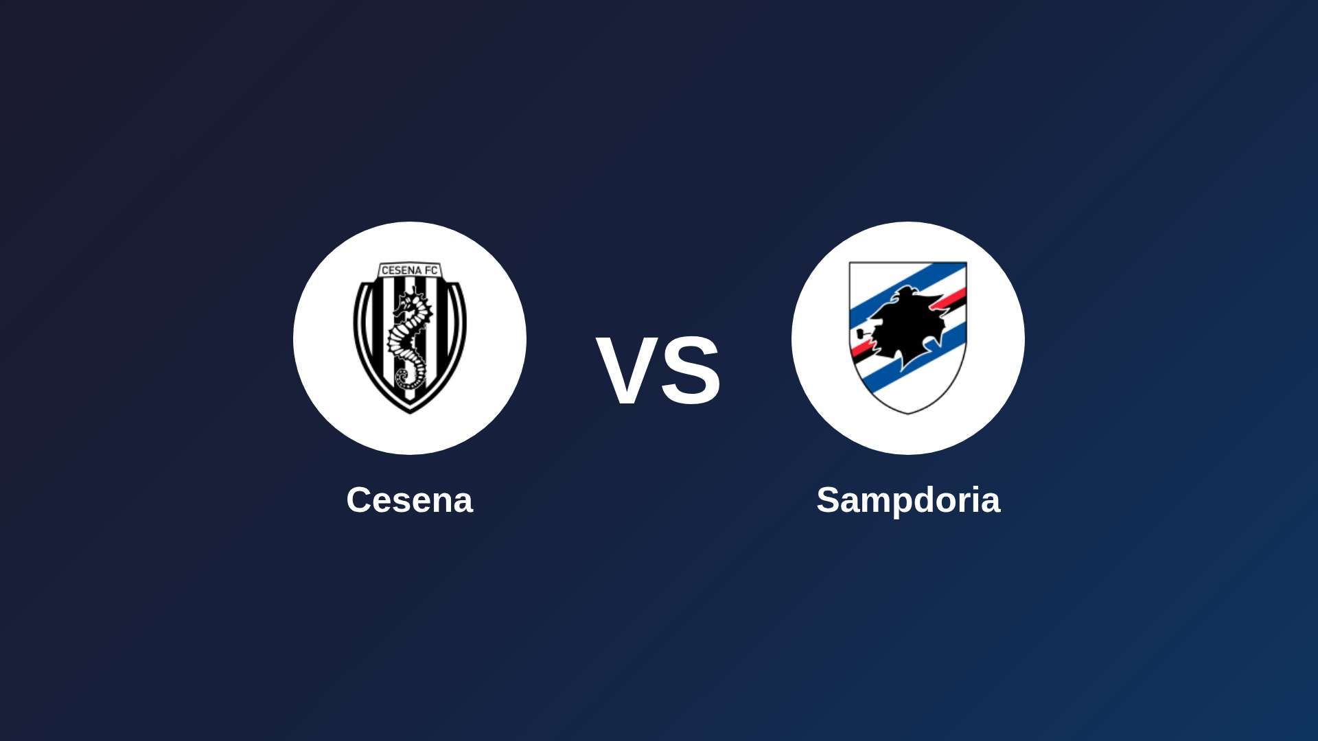 Cesena vs Sampdoria