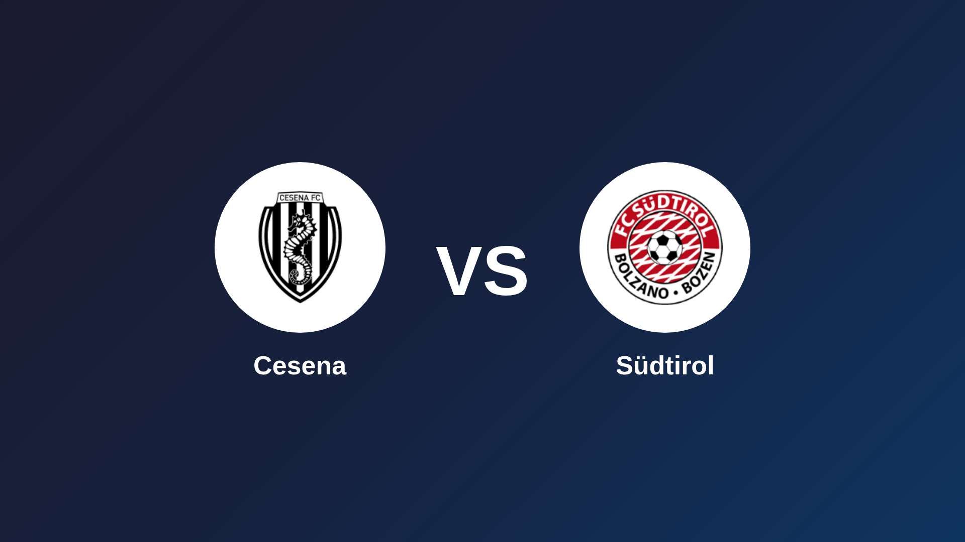 Cesena vs Südtirol