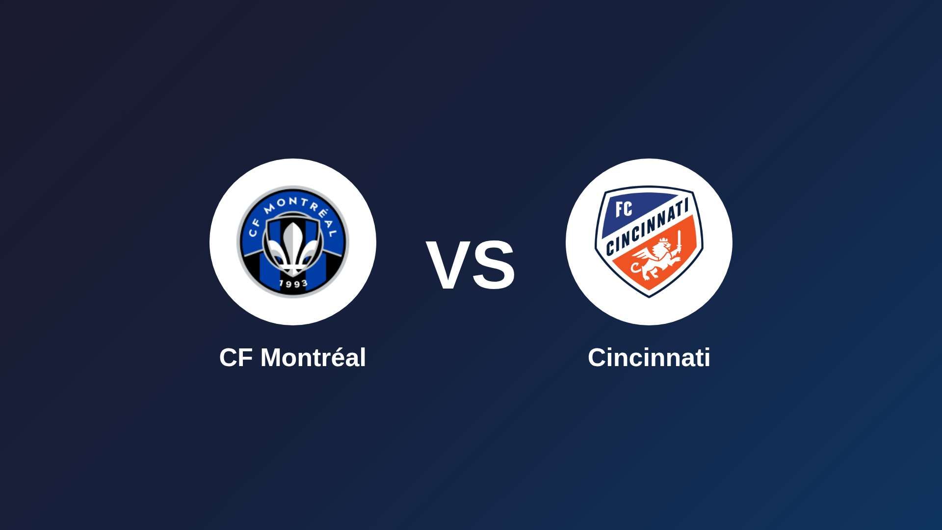 CF Montréal vs Cincinnati