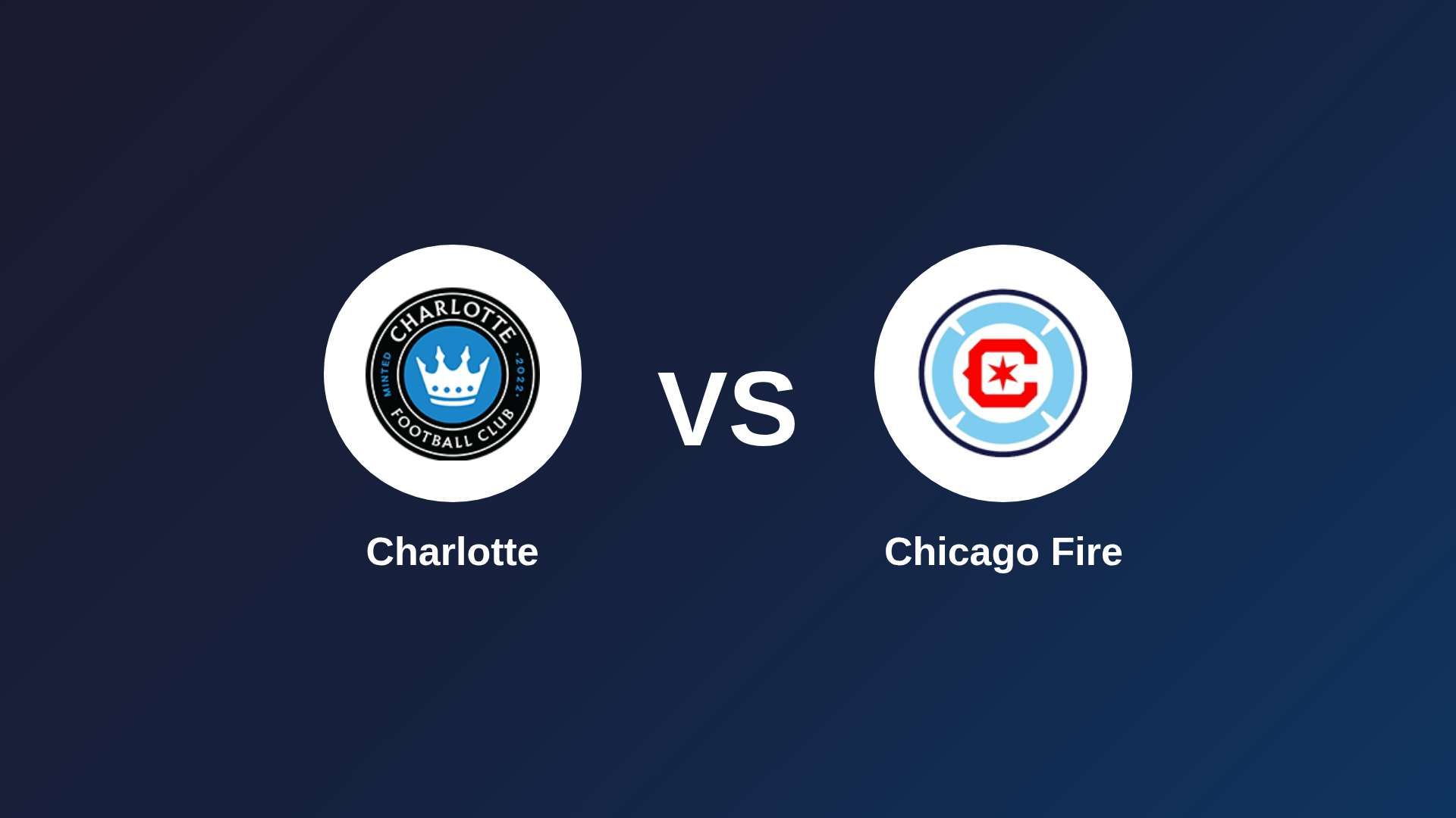 Charlotte vs Chicago Fire