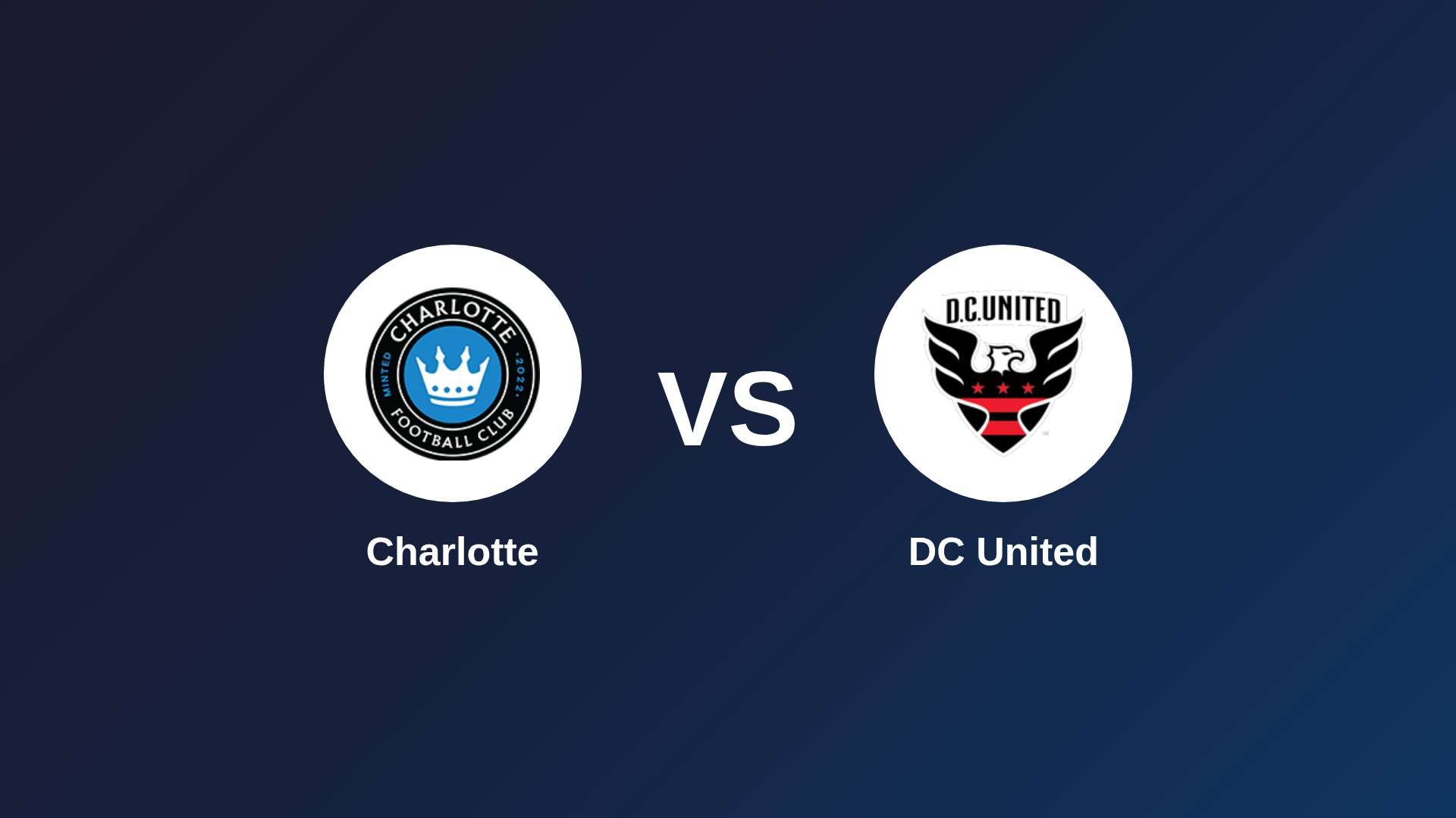 Charlotte vs DC United