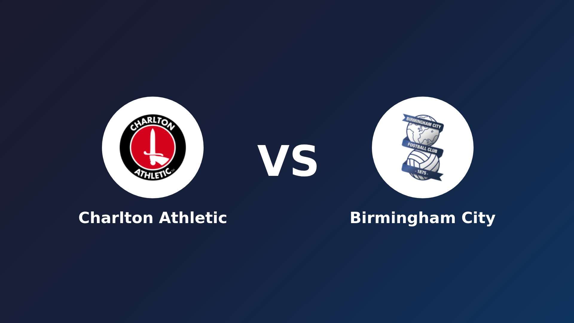 Charlton Athletic vs Birmingham City