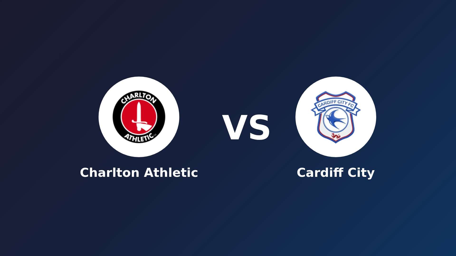 Charlton Athletic vs Cardiff City