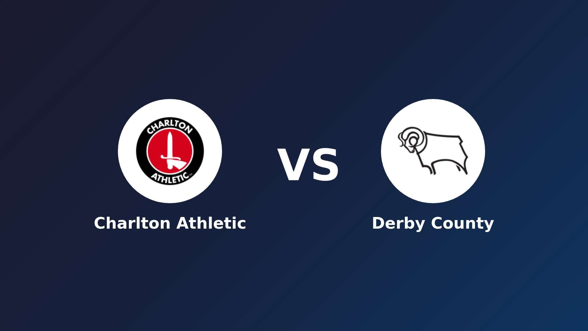 Charlton Athletic vs Derby County