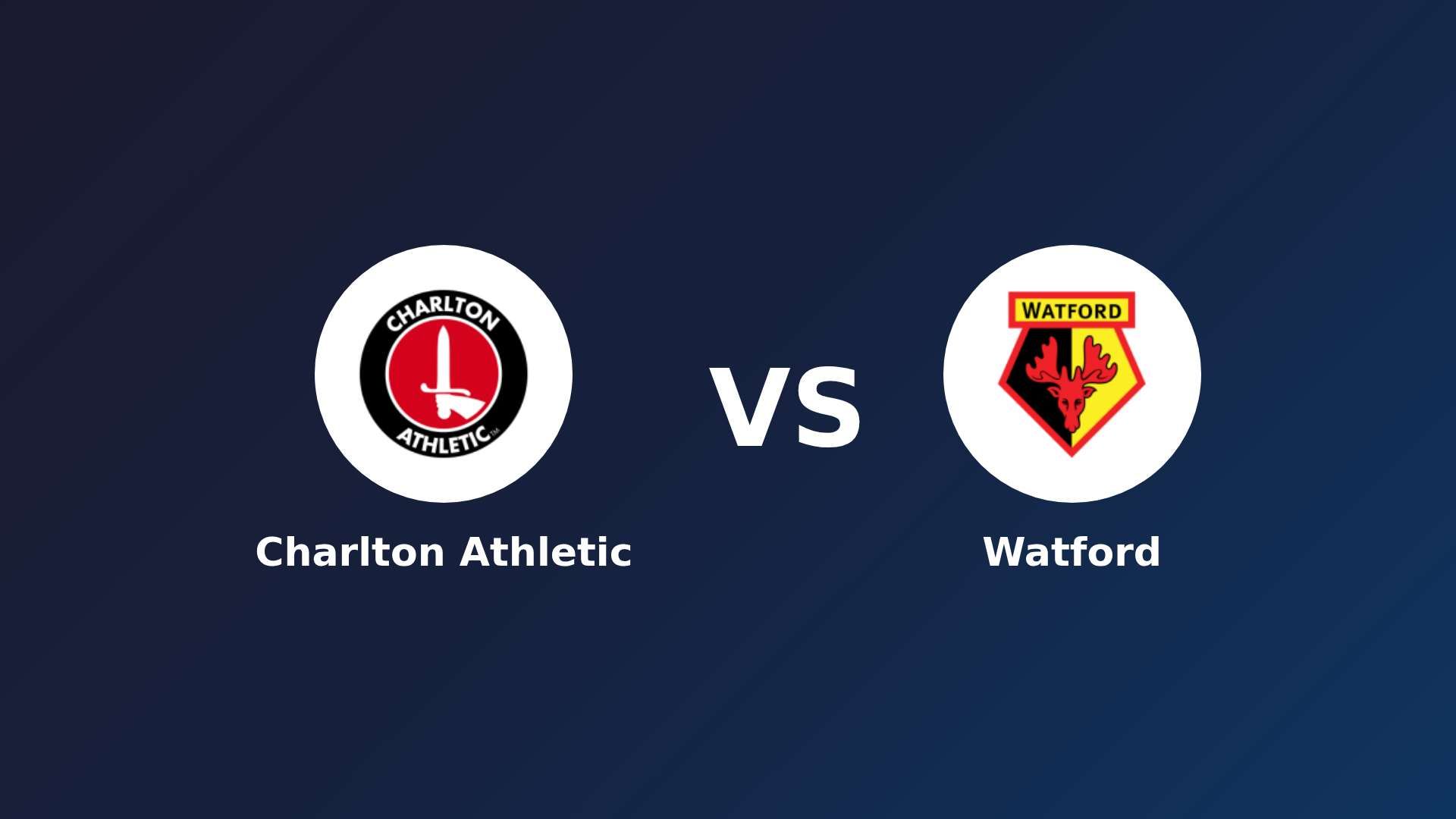 Charlton Athletic vs (F)atford