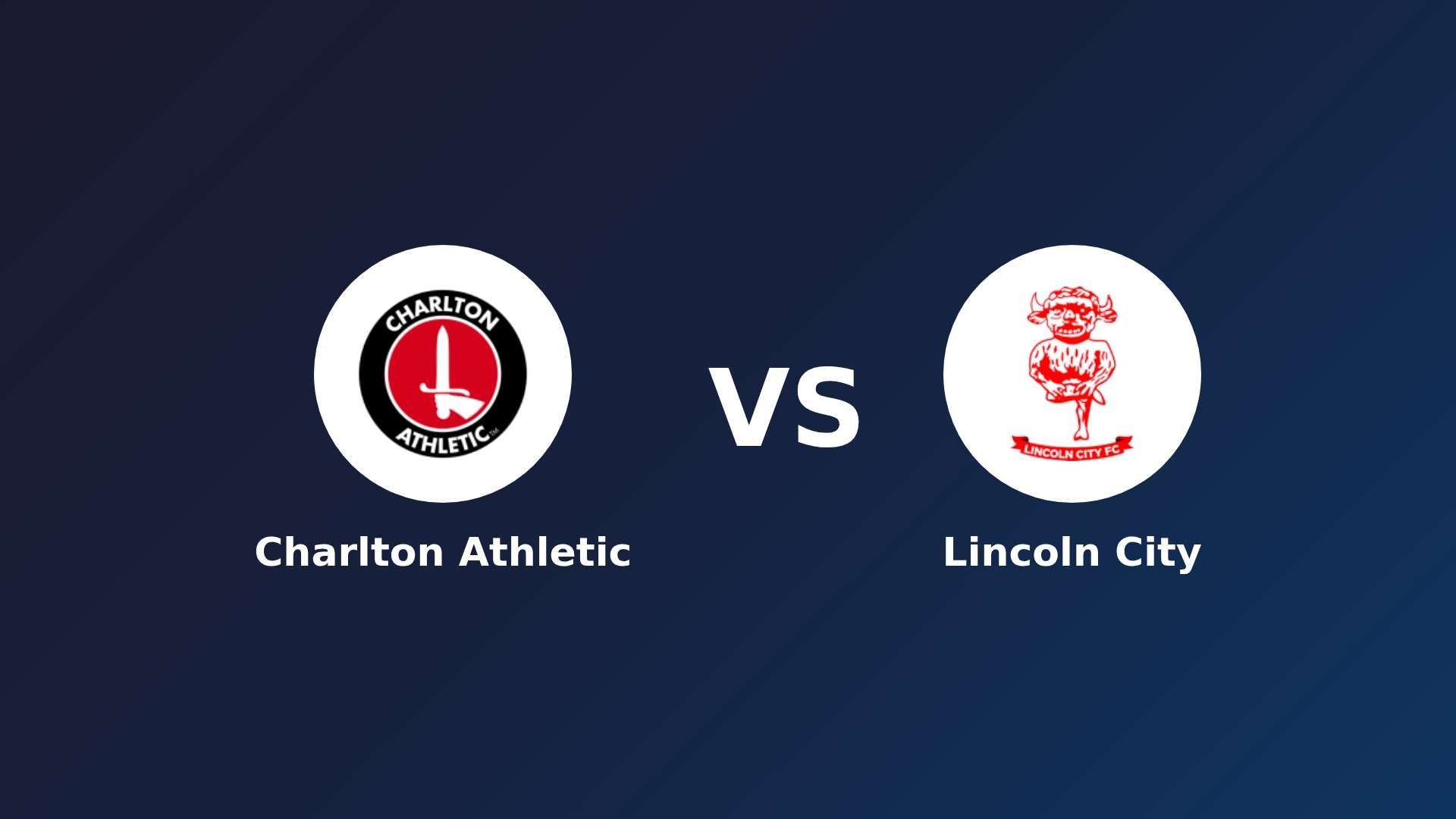 Charlton Athletic vs Lincoln City