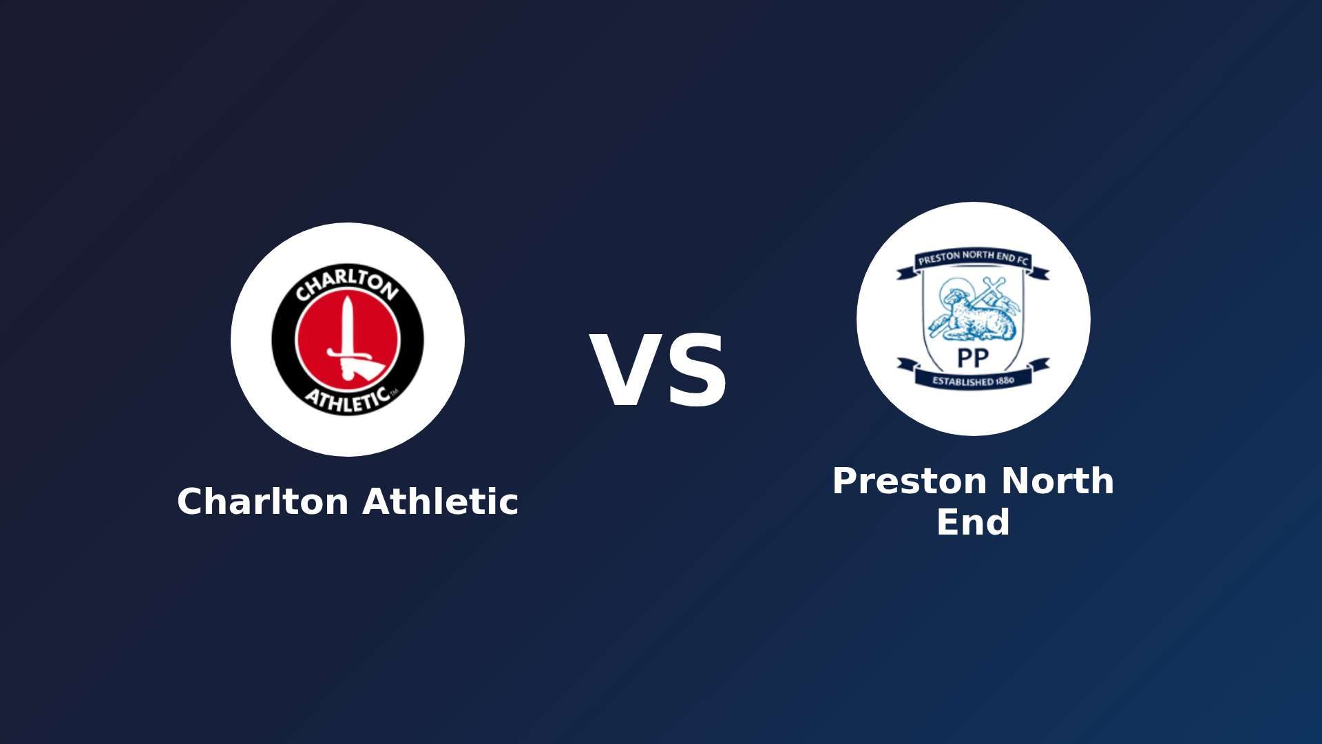 Charlton Athletic vs Preston North End