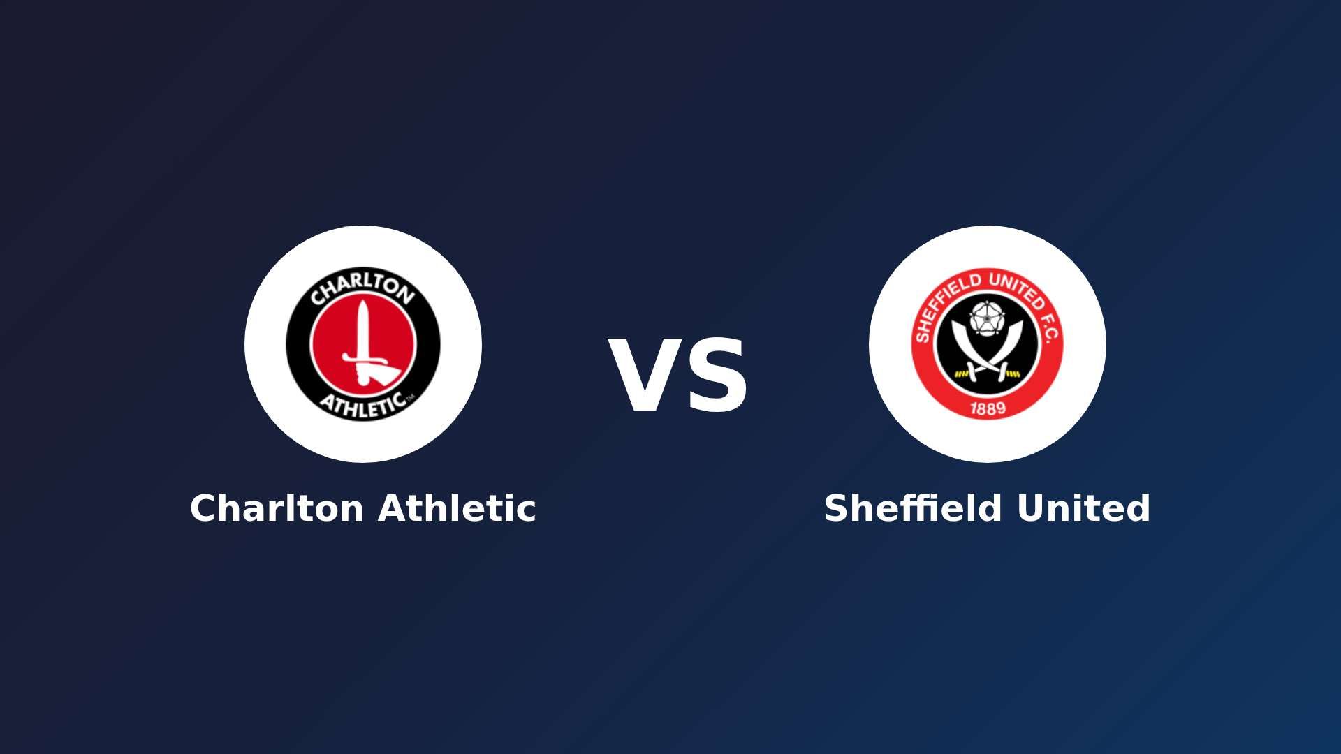 Charlton Athletic vs Sheffield United