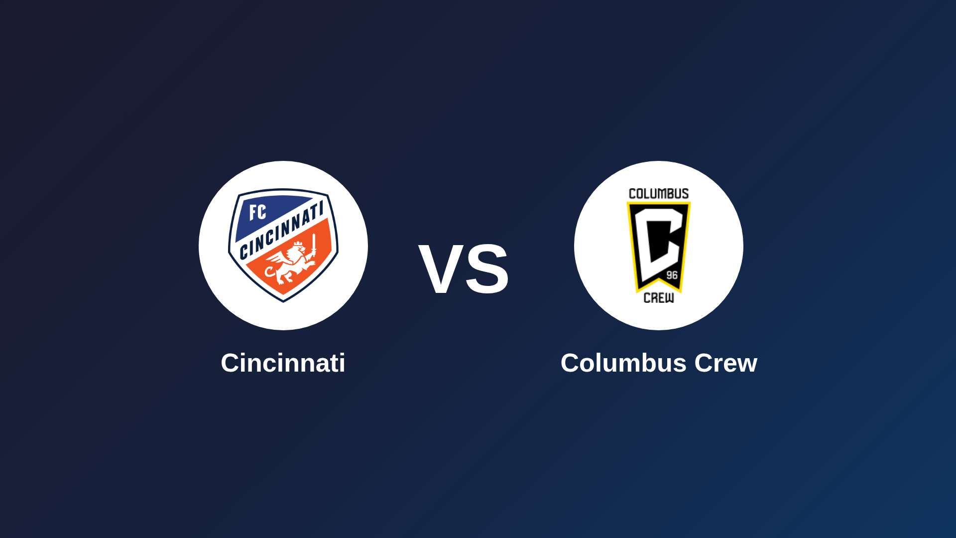 Cincinnati vs Columbus Crew